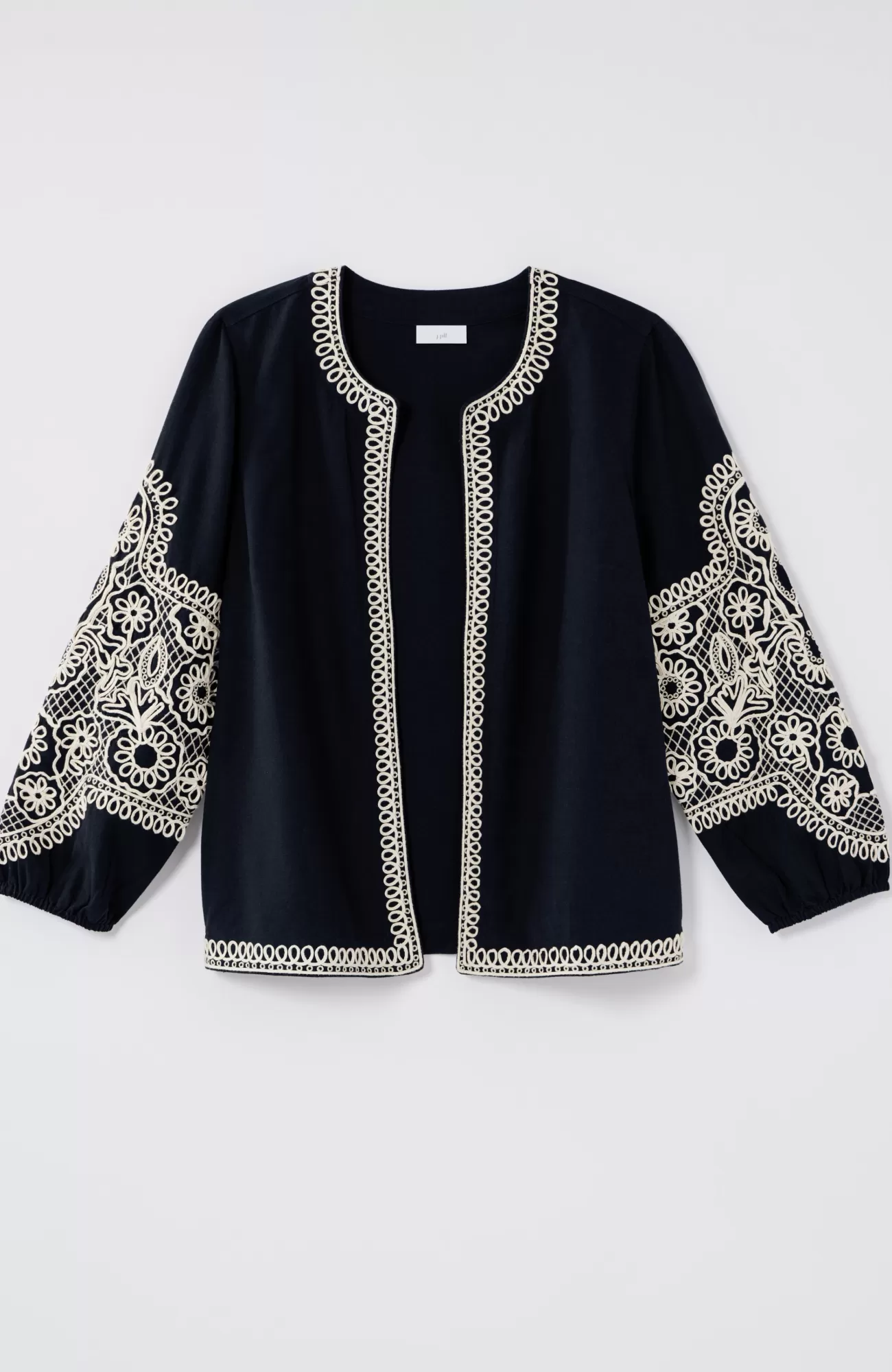 embroidered_openfront_aline_jacket_4-1.webp J.Jill Embroidered Open-Front A-Line Jacket Navy Blue Multi Flash Sale
