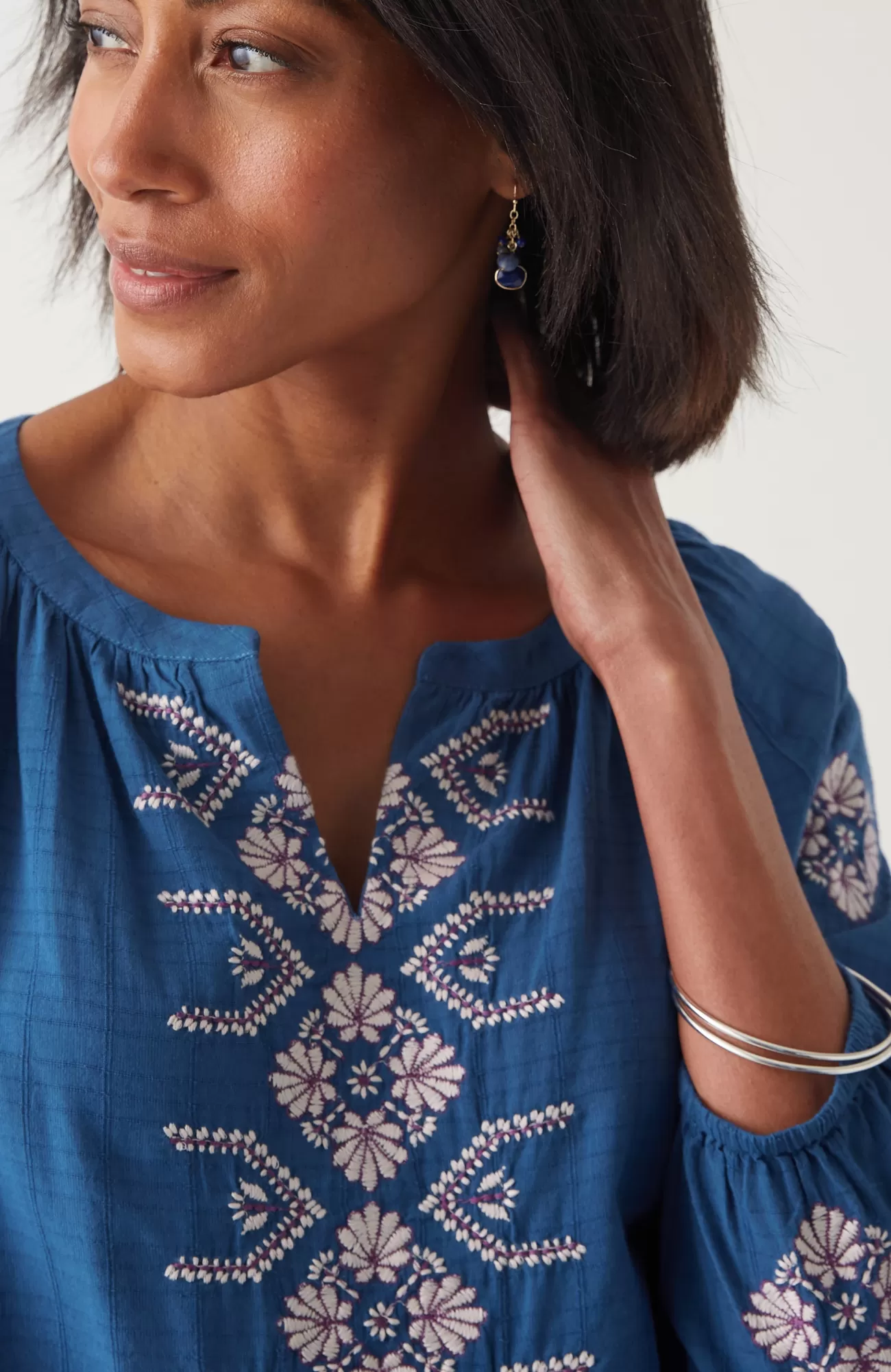embroidered_texturedcotton_top_2-1.webp J.Jill Embroidered Textured-Cotton Top Coastline Multi Sale