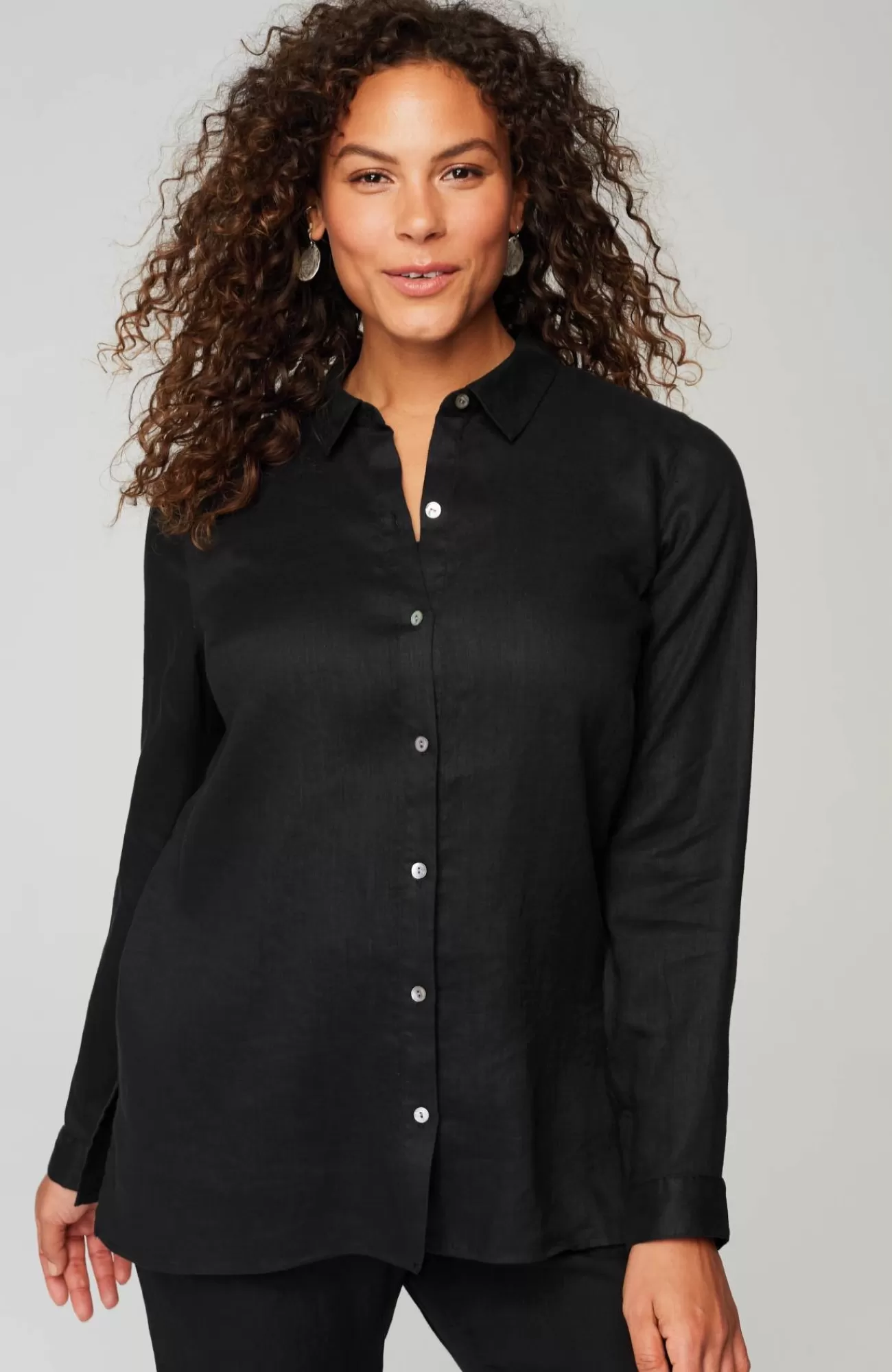 J.Jill Everyday Linen Button-Front Shirt Cheap