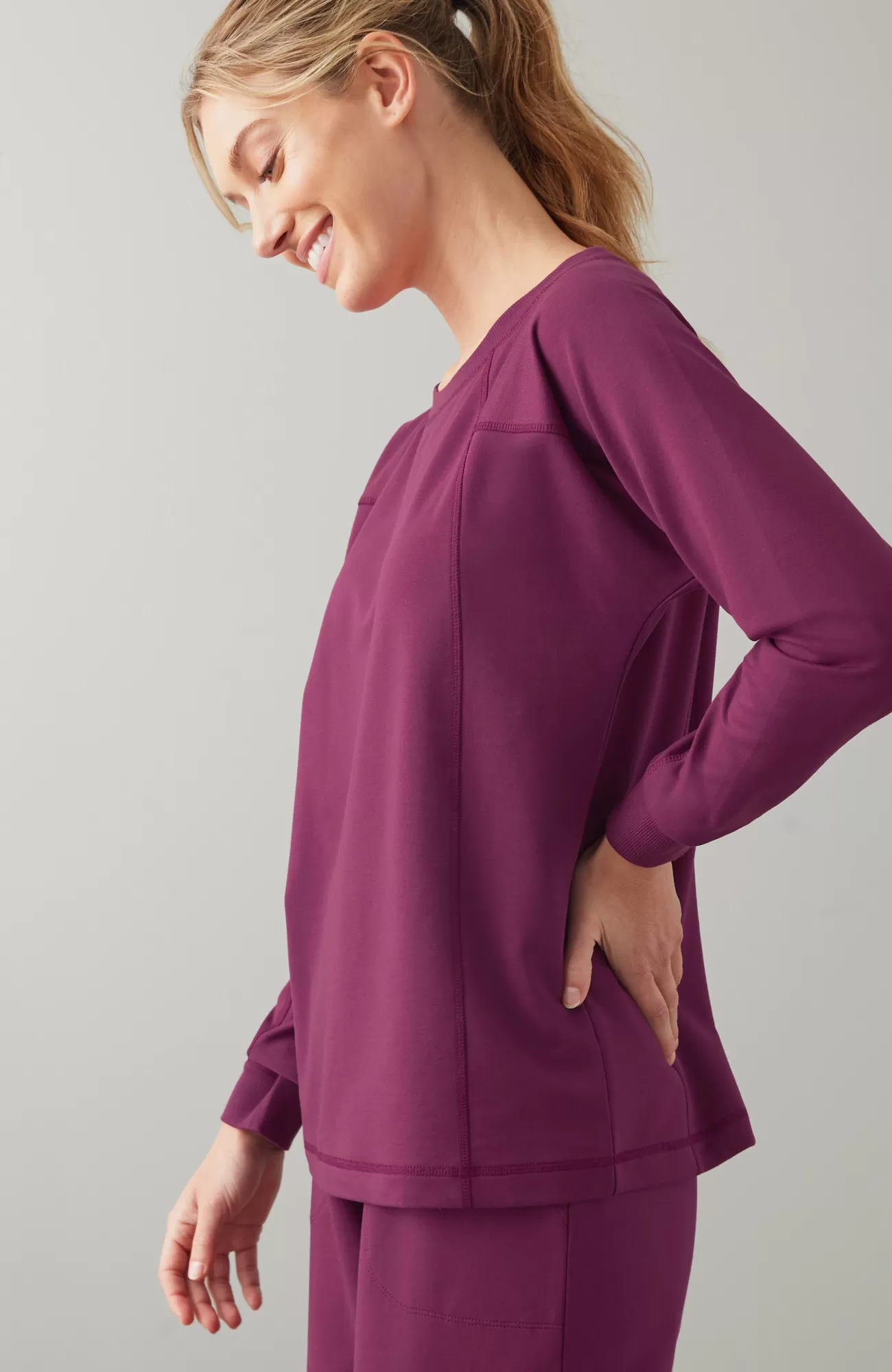fit_seamed_dolmansleevesweatshirt_8-1.webp J.Jill Fit Seamed Dolman-Sleeve Sweatshirt Outlet