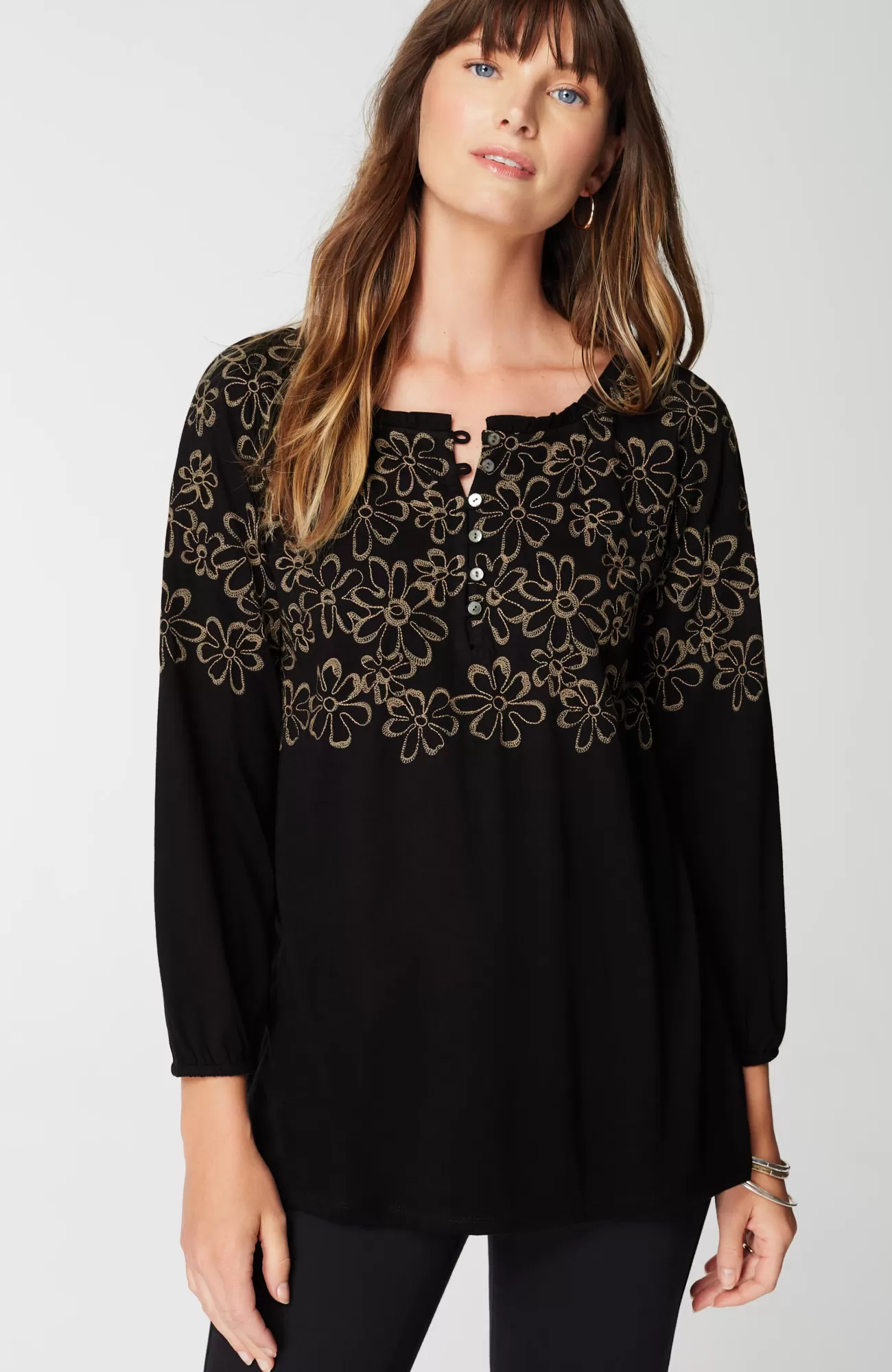 floralembroidered_raglansleeve_top_3.webp J.Jill Floral-Embroidered Raglan-Sleeve Top Black/light Toffee Online
