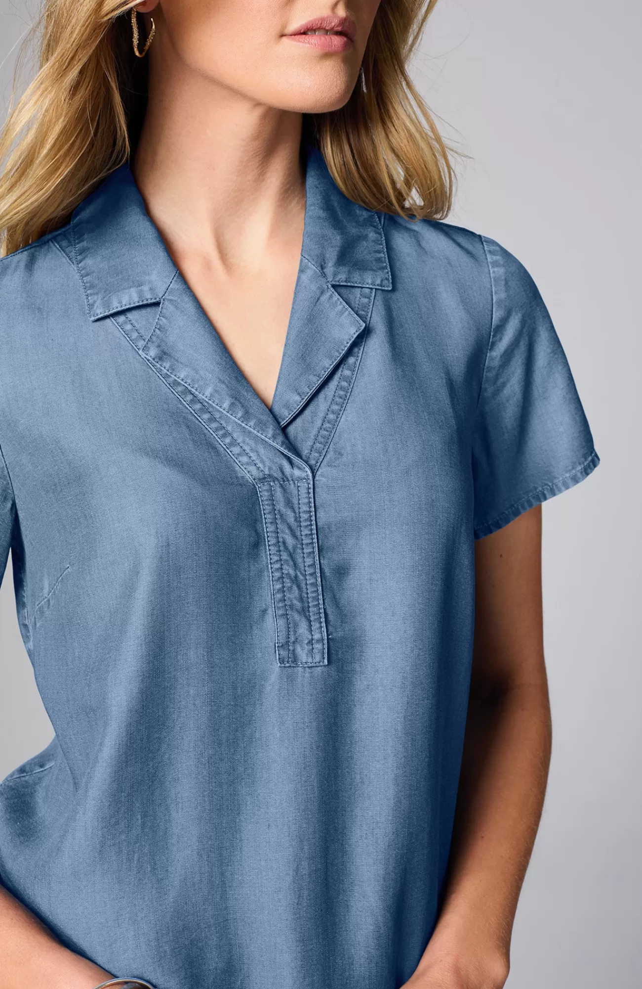indigo_collared_top_2-1.webp J.Jill Indigo Collared Top Ocean Point Wash Discount