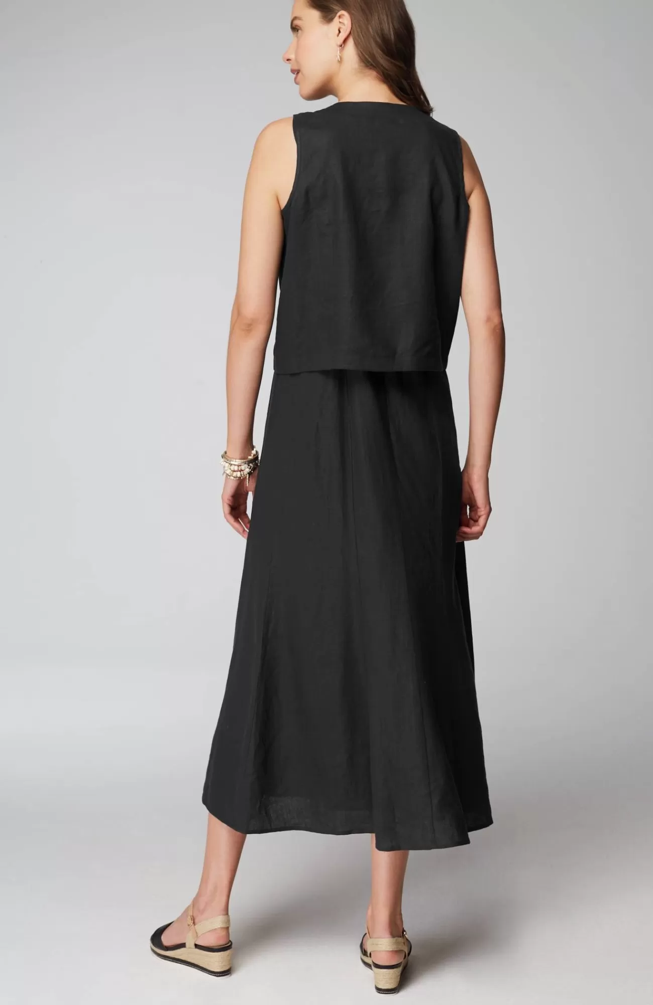J.Jill Linen Two-Piece Dress Set Black Shop