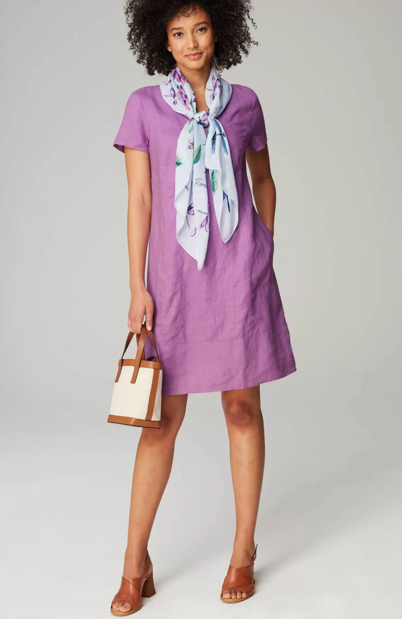 J.Jill Linen V-Neck Dress Store