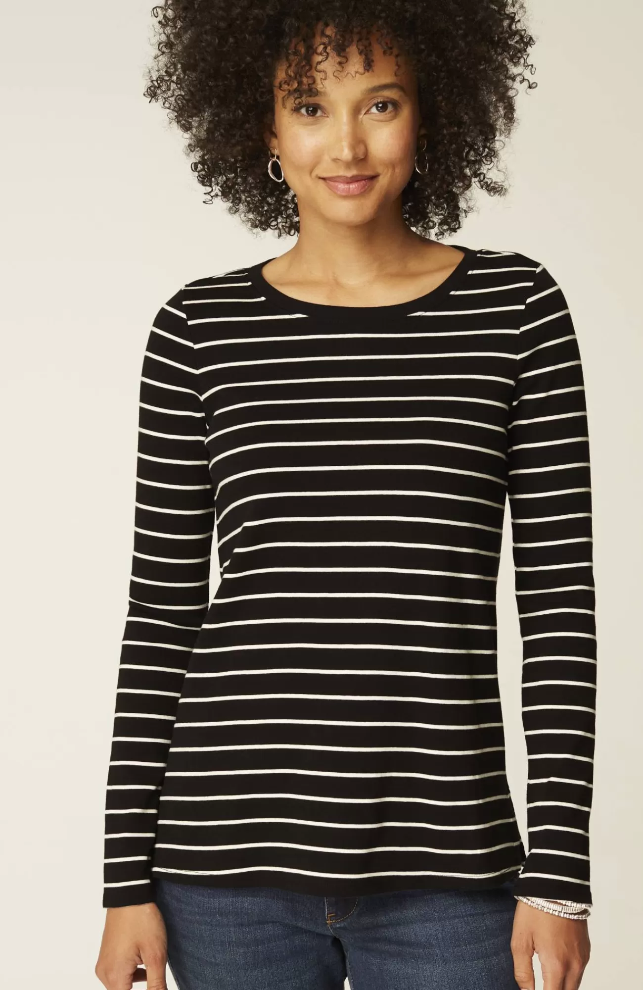 J.Jill Long-Sleeve Pima Crew-Neck Tee Flash Sale