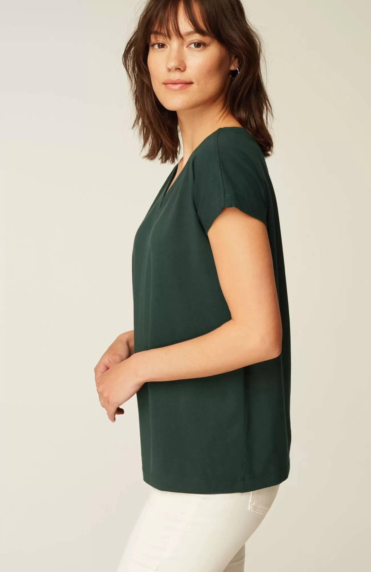 J.Jill Luxe Supima® Pleat-Back Tee Online