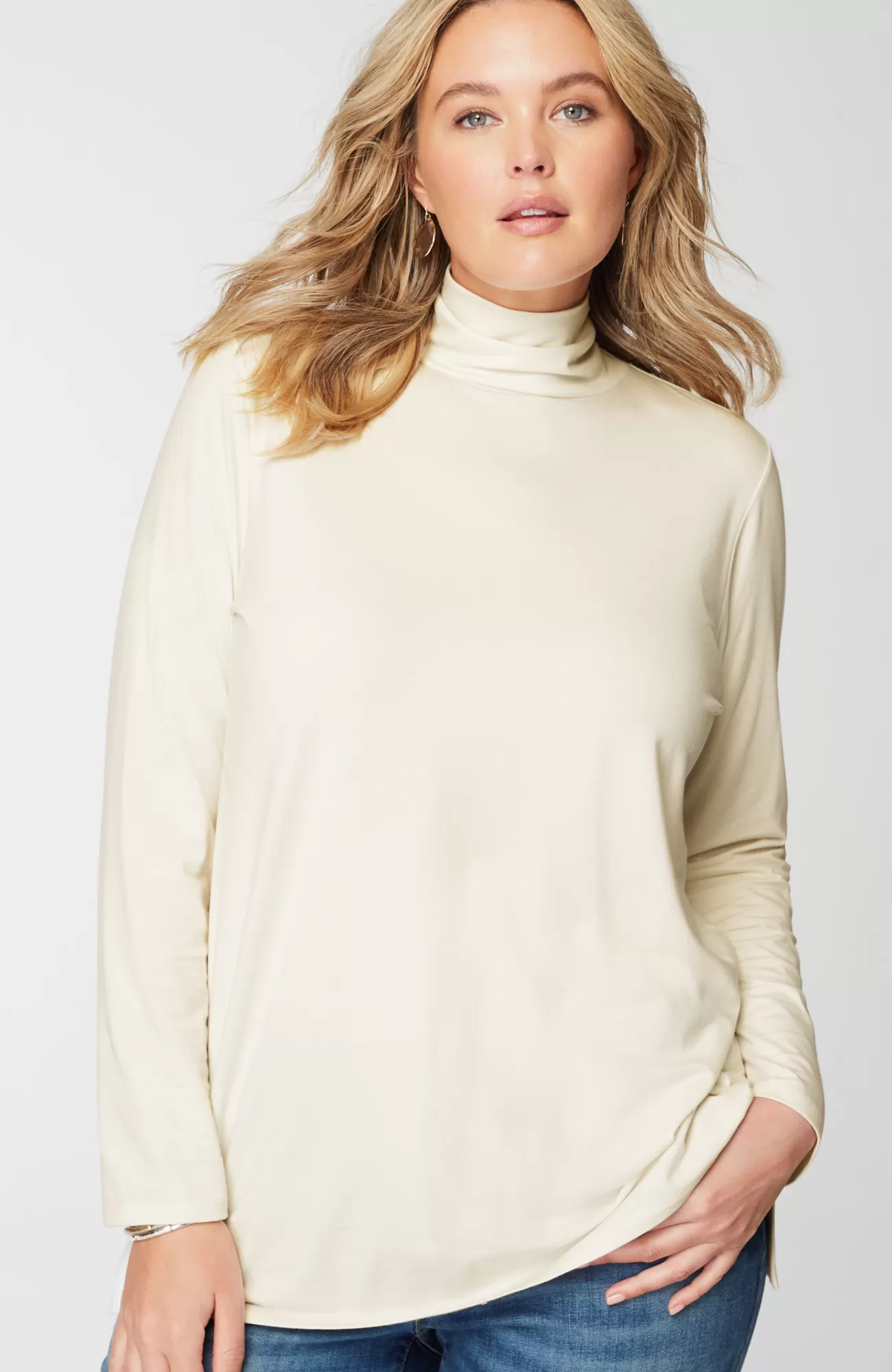 luxe_supima_turtleneck_tunic_15-2.webp J.Jill Luxe Supima® Turtleneck Tunic Vermilion Hot