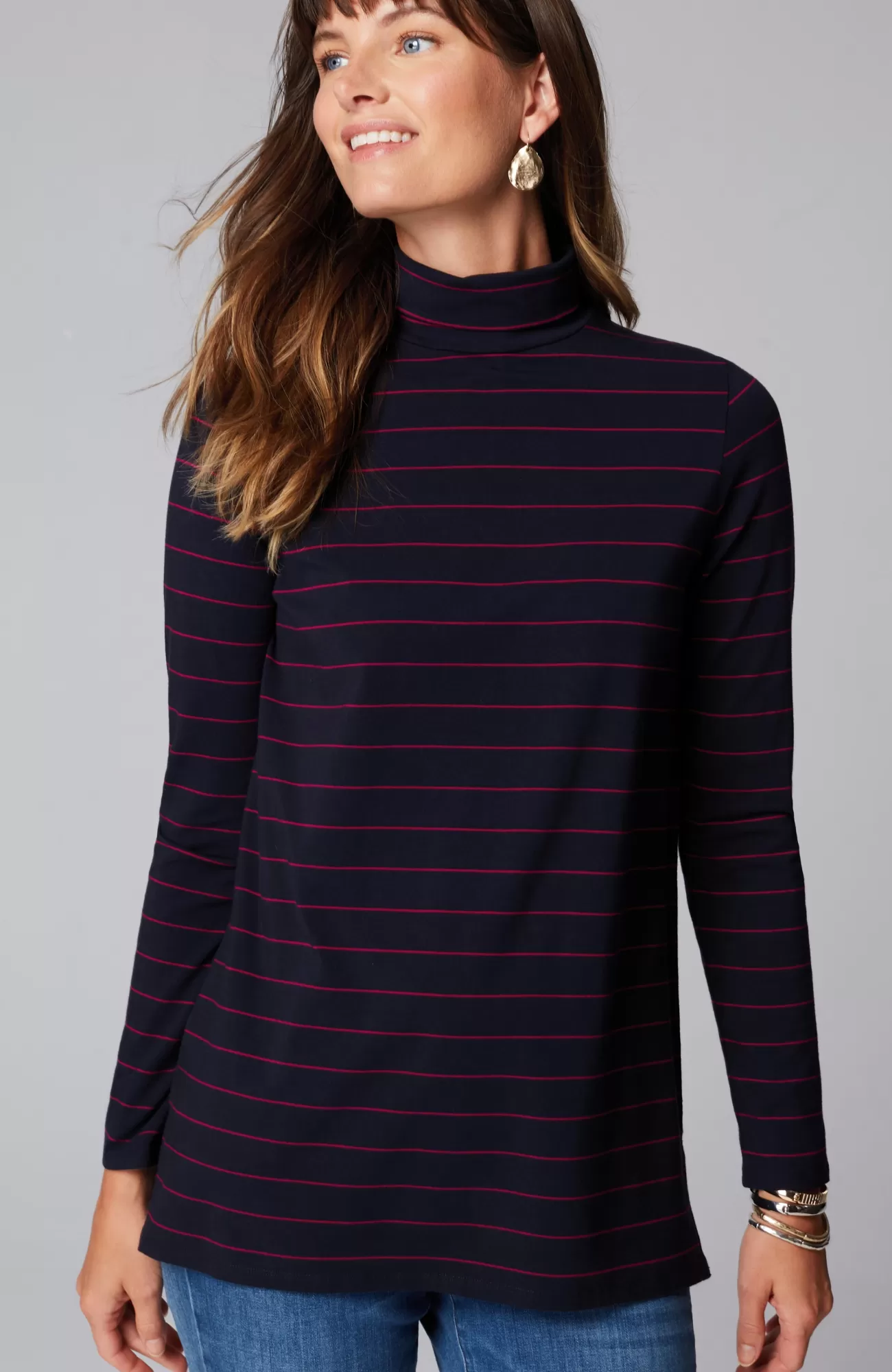 luxe_supima_turtleneck_tunic_20-2.webp J.Jill Luxe Supima® Turtleneck Tunic Vermilion Hot