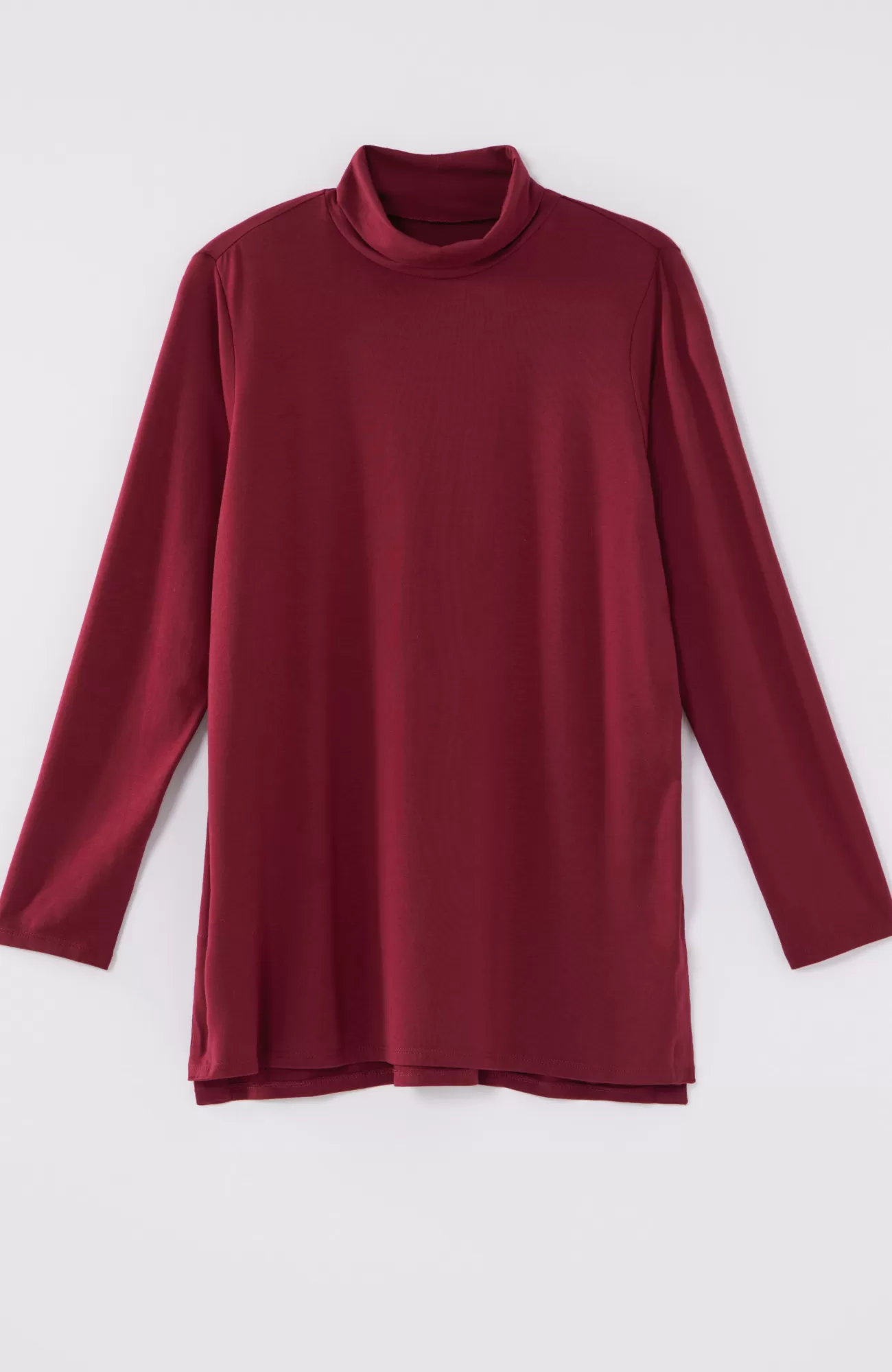 luxe_supima_turtleneck_tunic_28-2.webp J.Jill Luxe Supima® Turtleneck Tunic Vermilion Hot