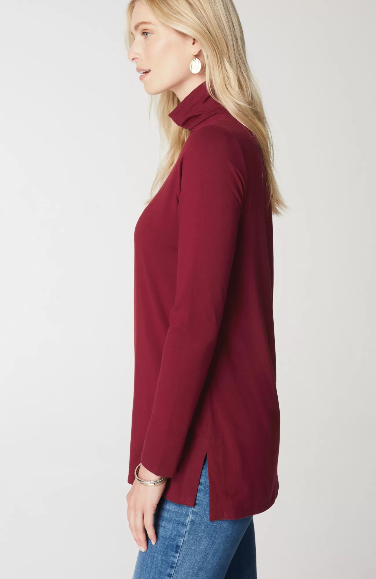 luxe_supima_turtleneck_tunic_29-2.webp J.Jill Luxe Supima® Turtleneck Tunic Vermilion Hot