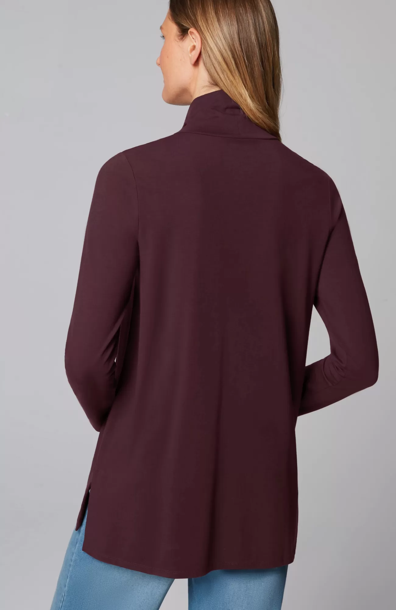 luxe_supima_turtleneck_tunic_31-2.webp J.Jill Luxe Supima® Turtleneck Tunic Vermilion Hot