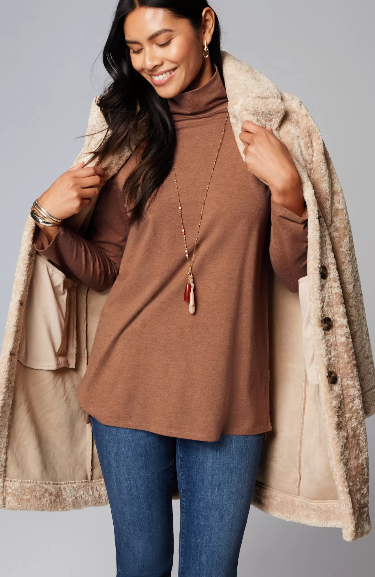 luxe_supima_turtleneck_tunic_35-2.webp J.Jill Luxe Supima® Turtleneck Tunic Vermilion Hot