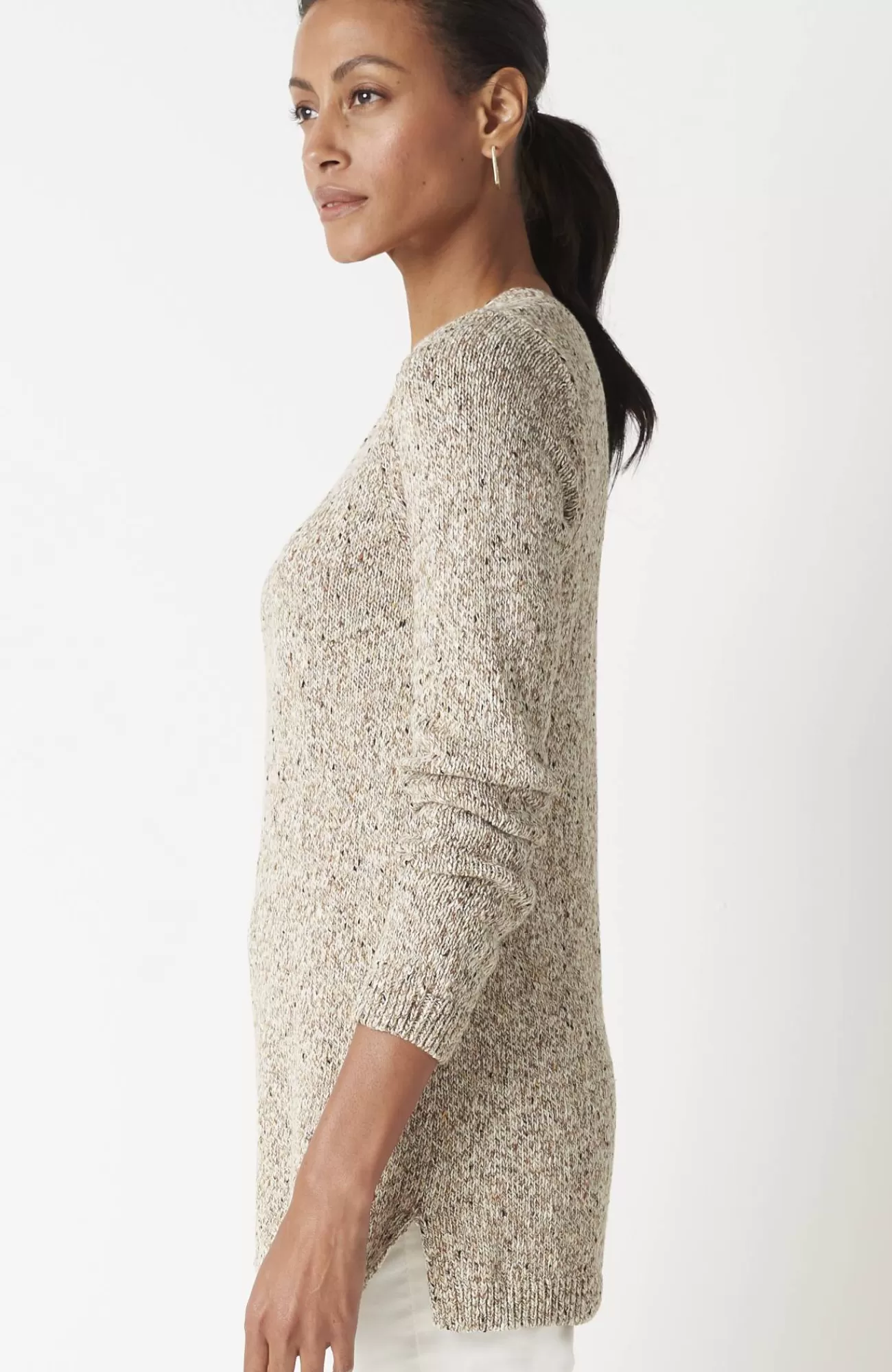 J.Jill Marled V-Neck Speckled Sweater Cheap