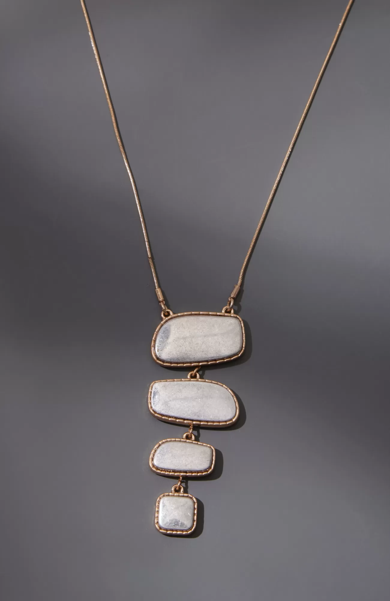 J.Jill Mixed-Metal Reversible Pendant Necklace Silvertone/goldtone Store