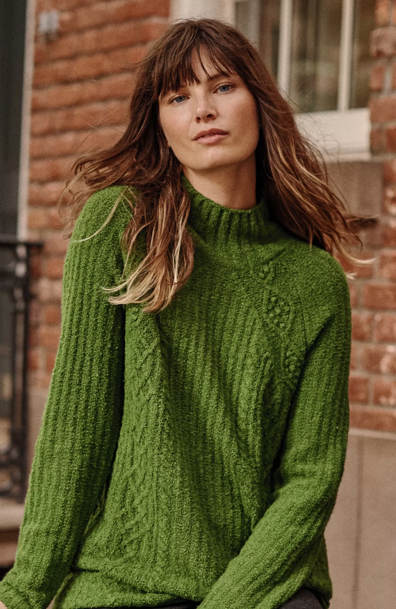 J.Jill Mixed-Textures High-Neck Sweater Discount