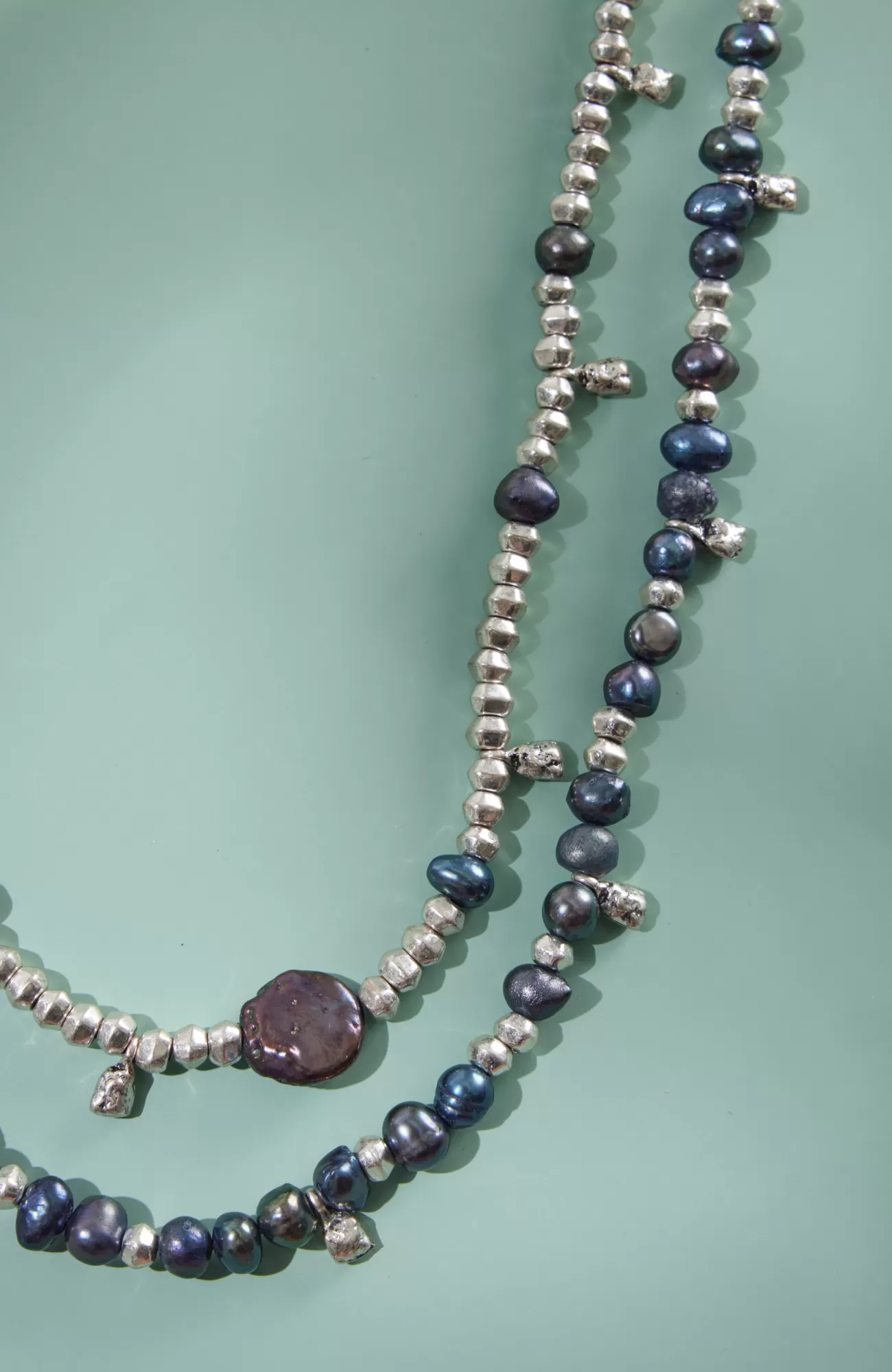 J.Jill Peacock Pearl Statement Necklace Purple Store