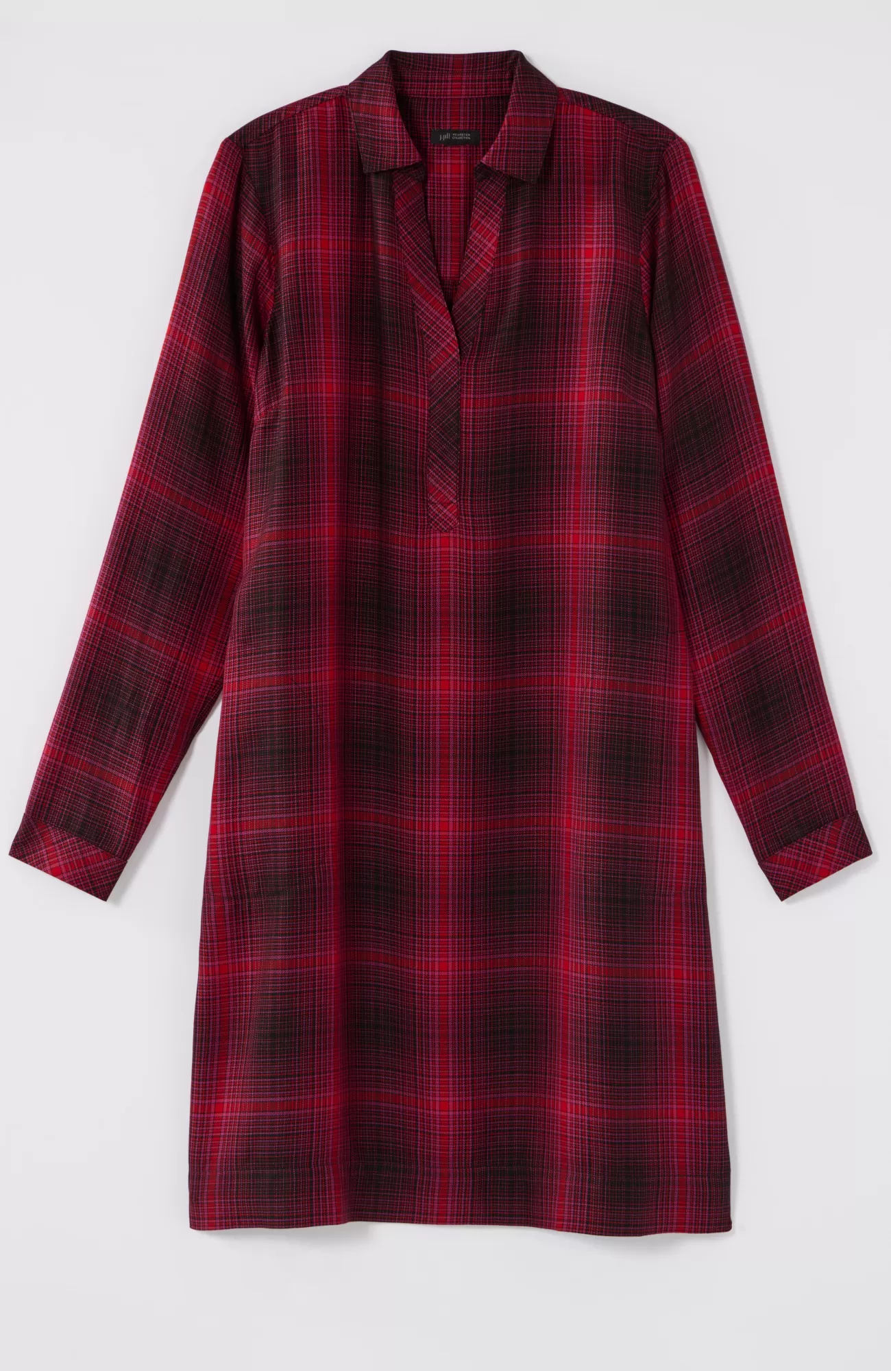plaid_splitneck_dress_10-1.webp J.Jill Plaid Split-Neck Dress Cheap
