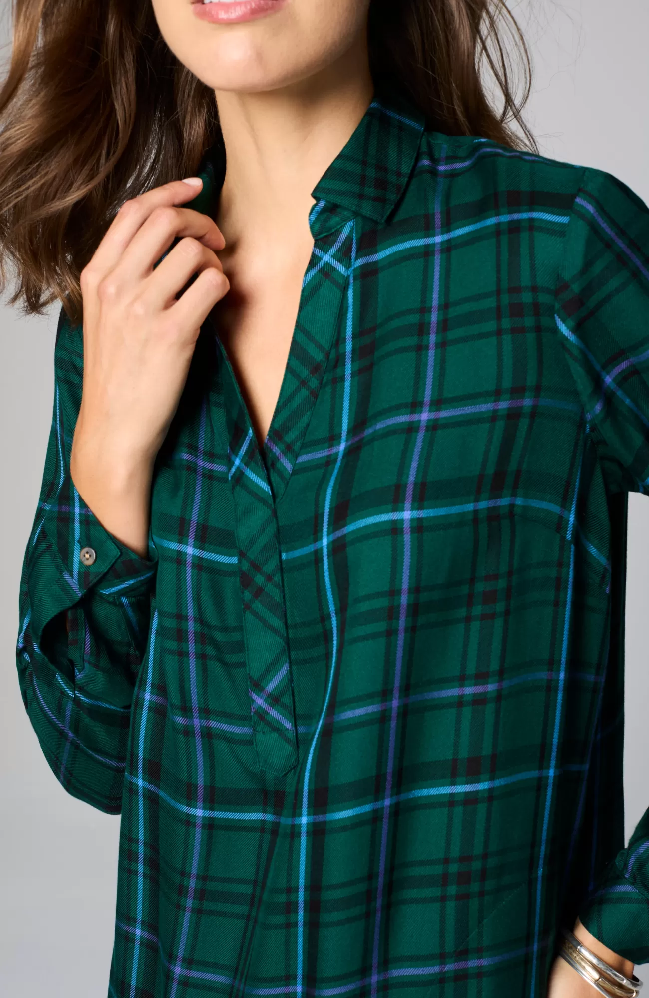 plaid_splitneck_dress_15-1.webp J.Jill Plaid Split-Neck Dress Cheap