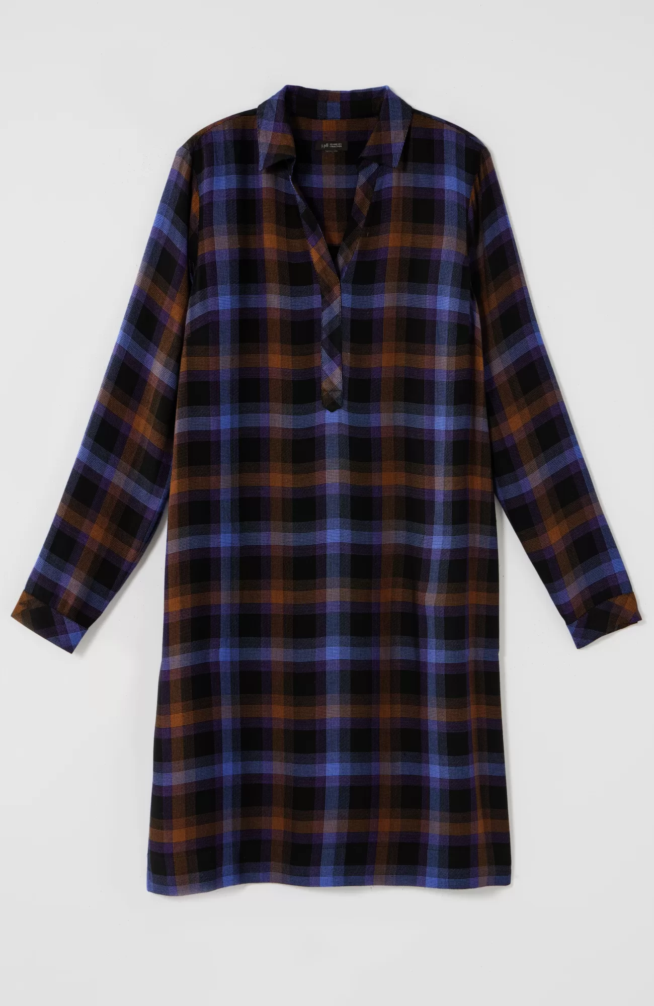 plaid_splitneck_dress_3-1.webp J.Jill Plaid Split-Neck Dress Cheap
