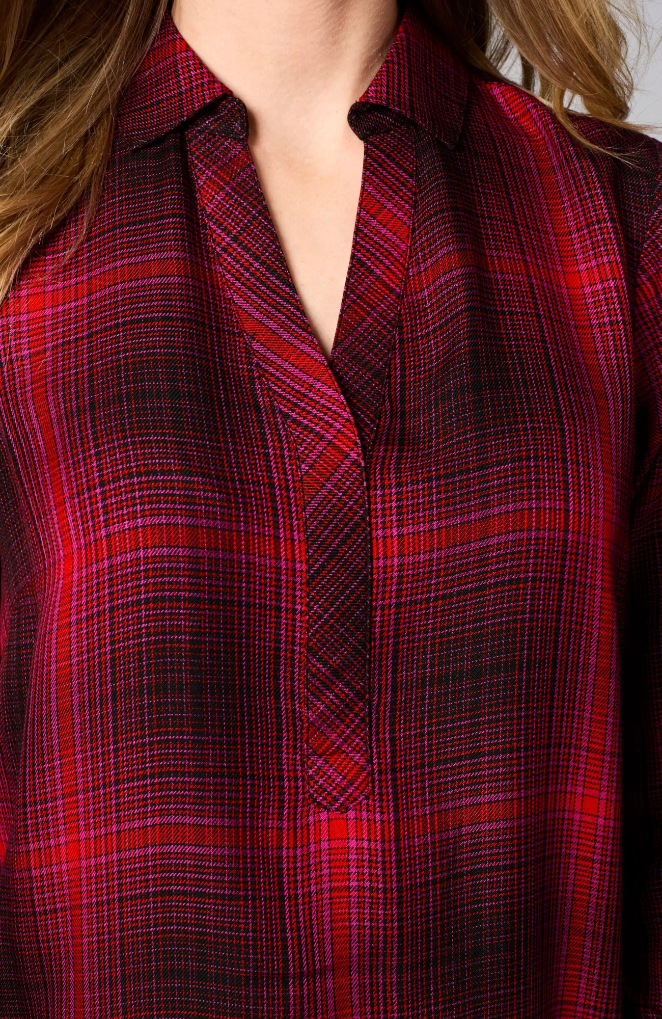 plaid_splitneck_dress_9-1.webp J.Jill Plaid Split-Neck Dress Cheap