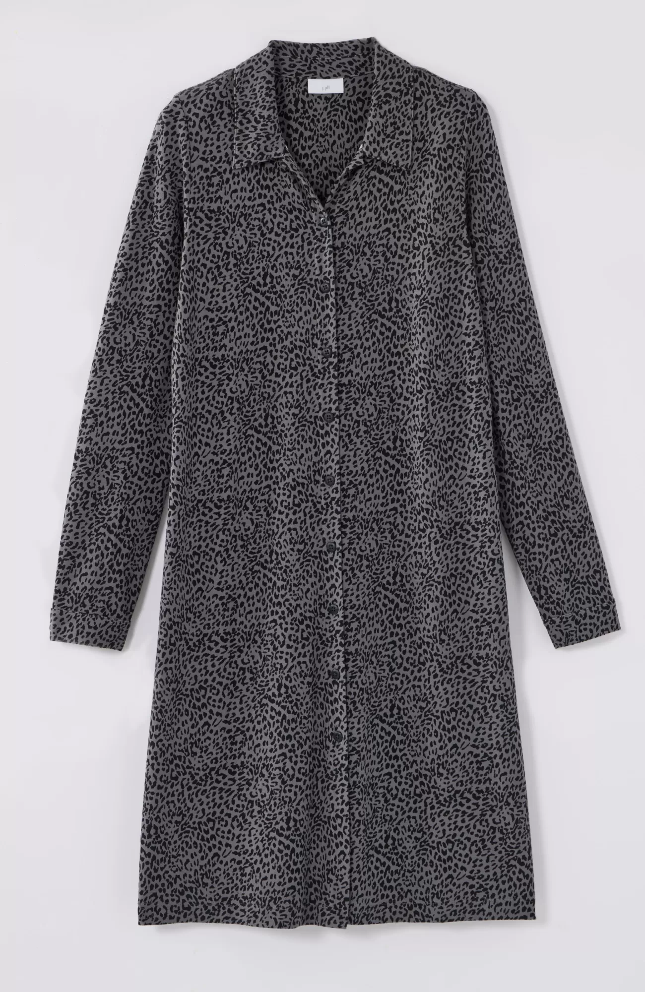 ponte_knit_shirtdress_4-1.webp J.Jill Ponte Knit Shirtdress Pewter Elegant Leopard Best