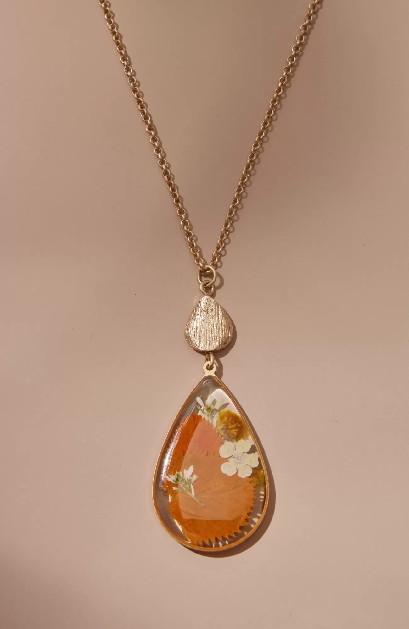 J.Jill Pressed Leaves Pendant Necklace Goldtone Multi Shop