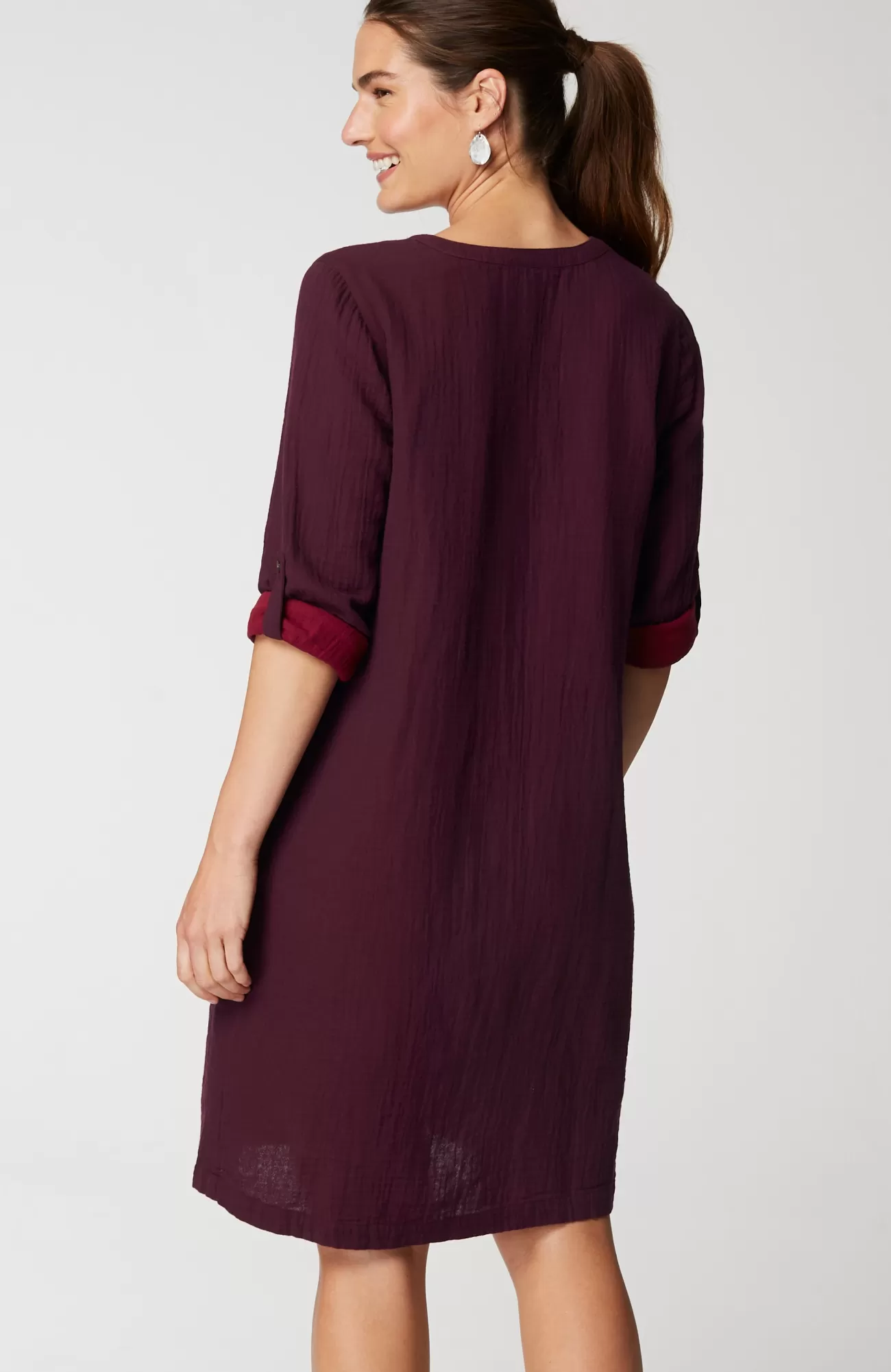 J.Jill Pure Jill Color-Block Double-Cloth Dress Outlet