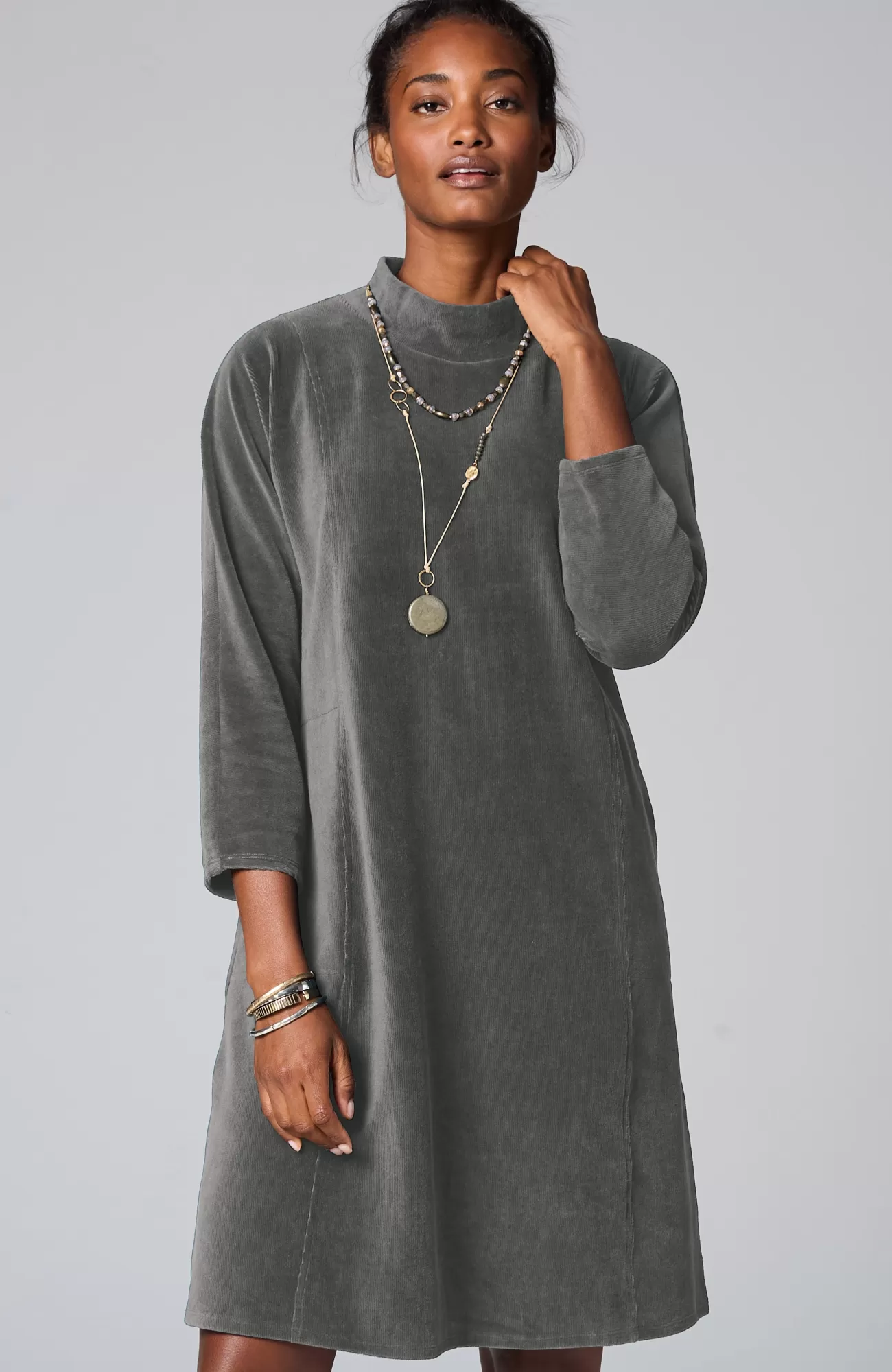 J.Jill Pure Jill Corded-Velour Dress New