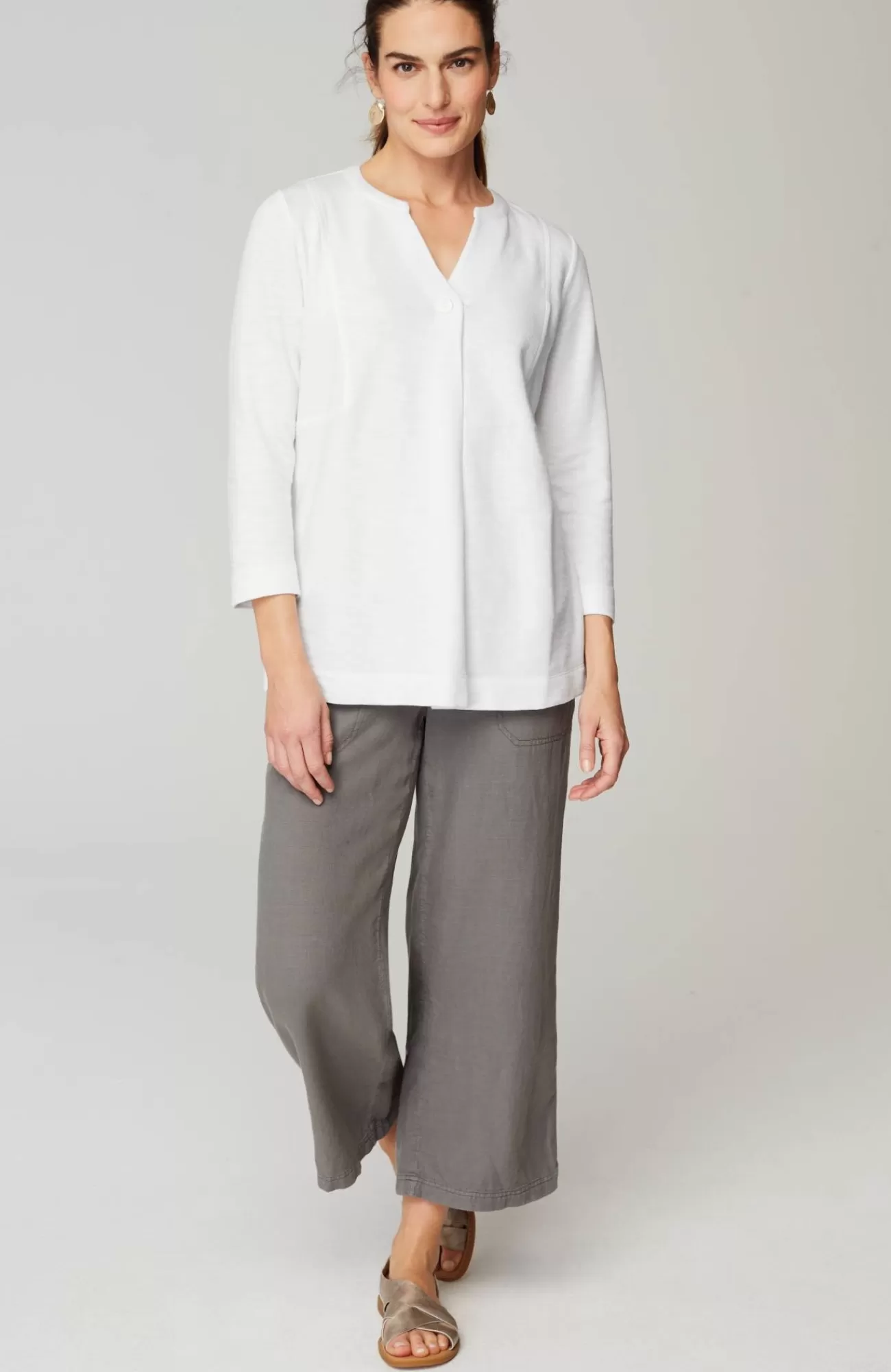 J.Jill Pure Jill Organically Grown Cotton Buttoned Top Online