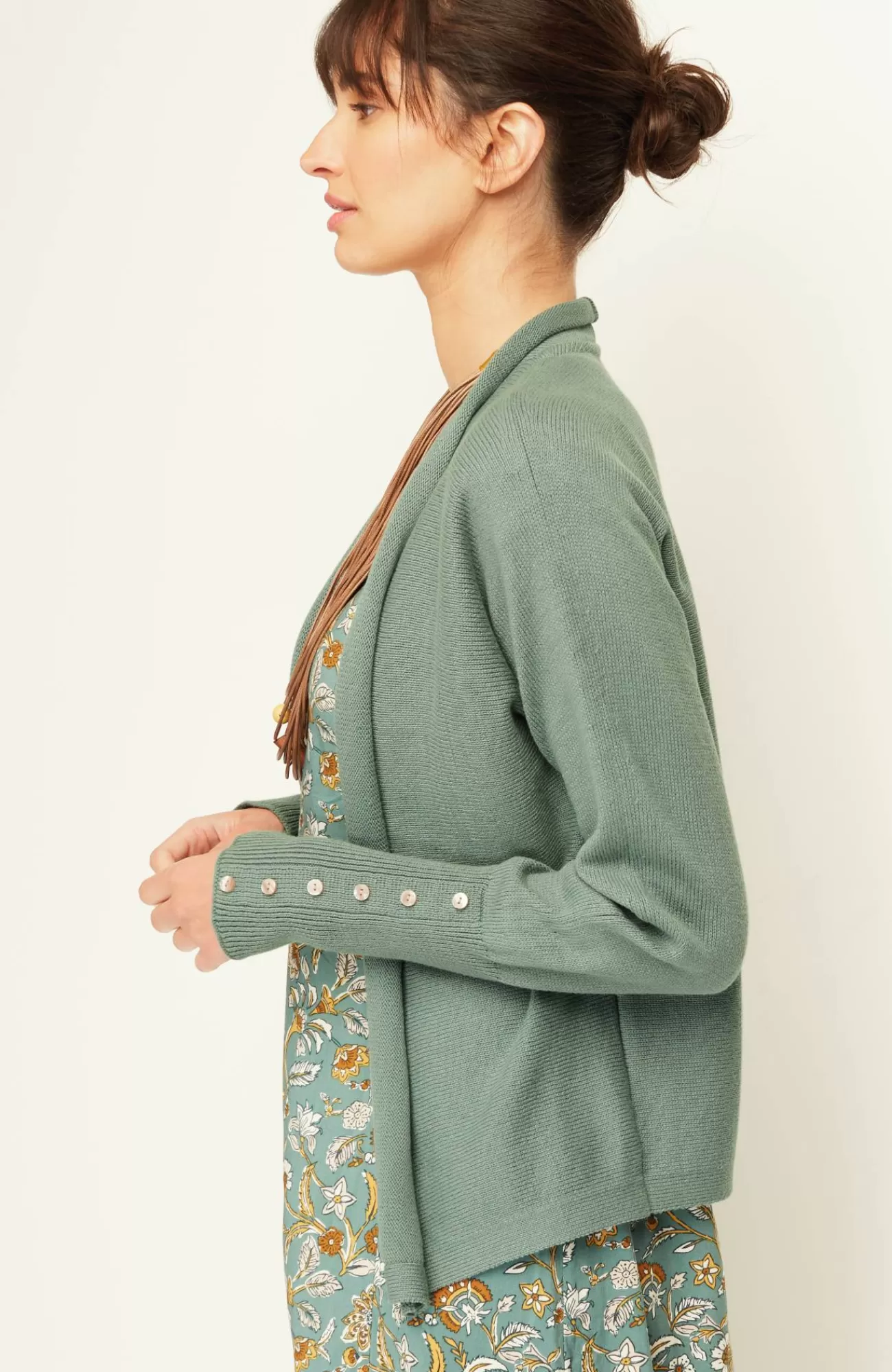 J.Jill Pure Jill Ribbed Button-Cuffed Cardi Best Sale