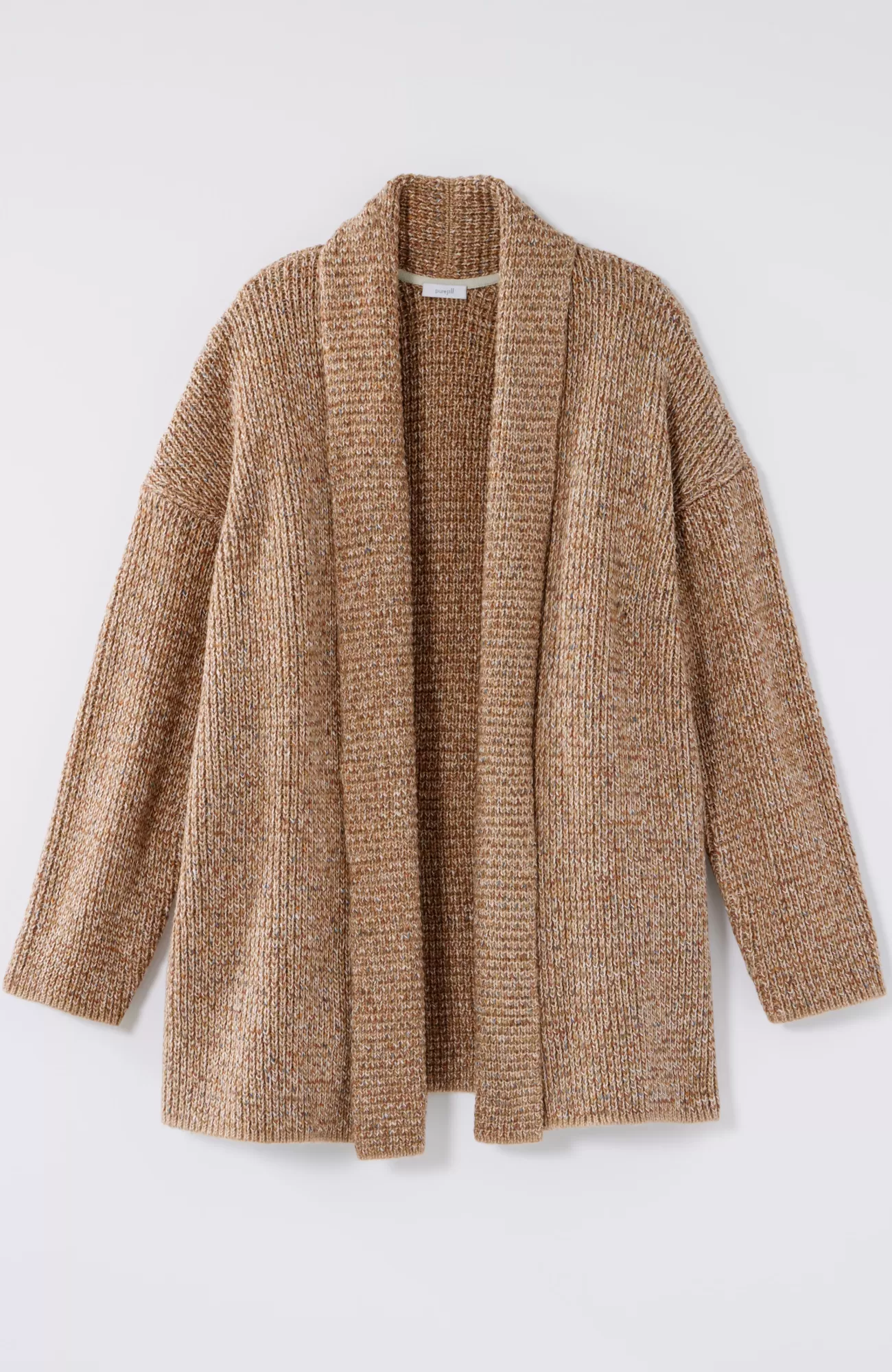 pure_jill_ribbedtexture_shawlcollar_cardi_3-1.webp J.Jill Pure Jill Ribbed-Texture Shawl-Collar Cardi Light Toffee Multi New