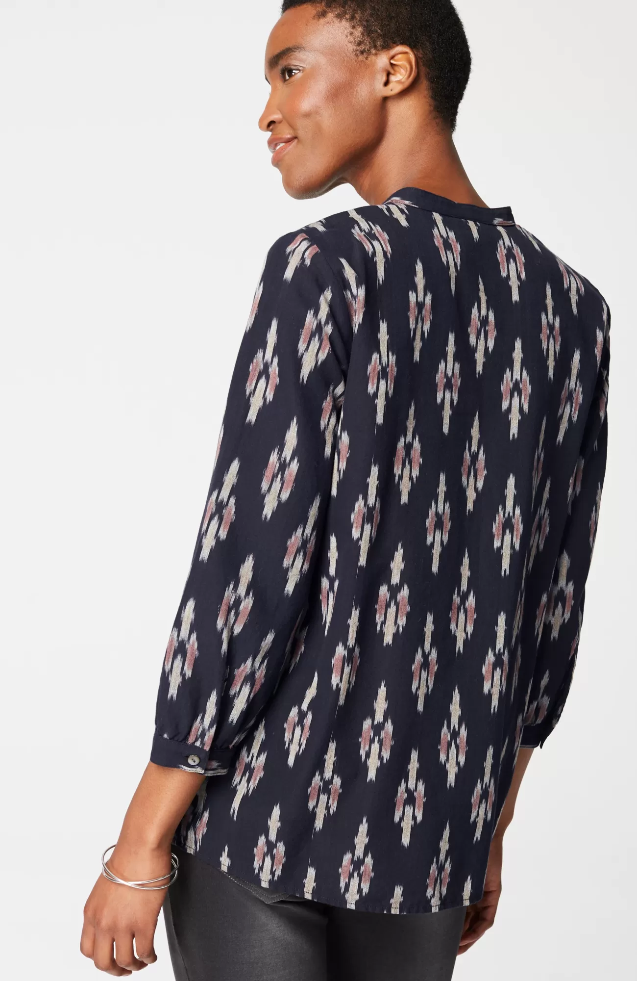 J.Jill Pure Jill V-Neck Ikat Top Store