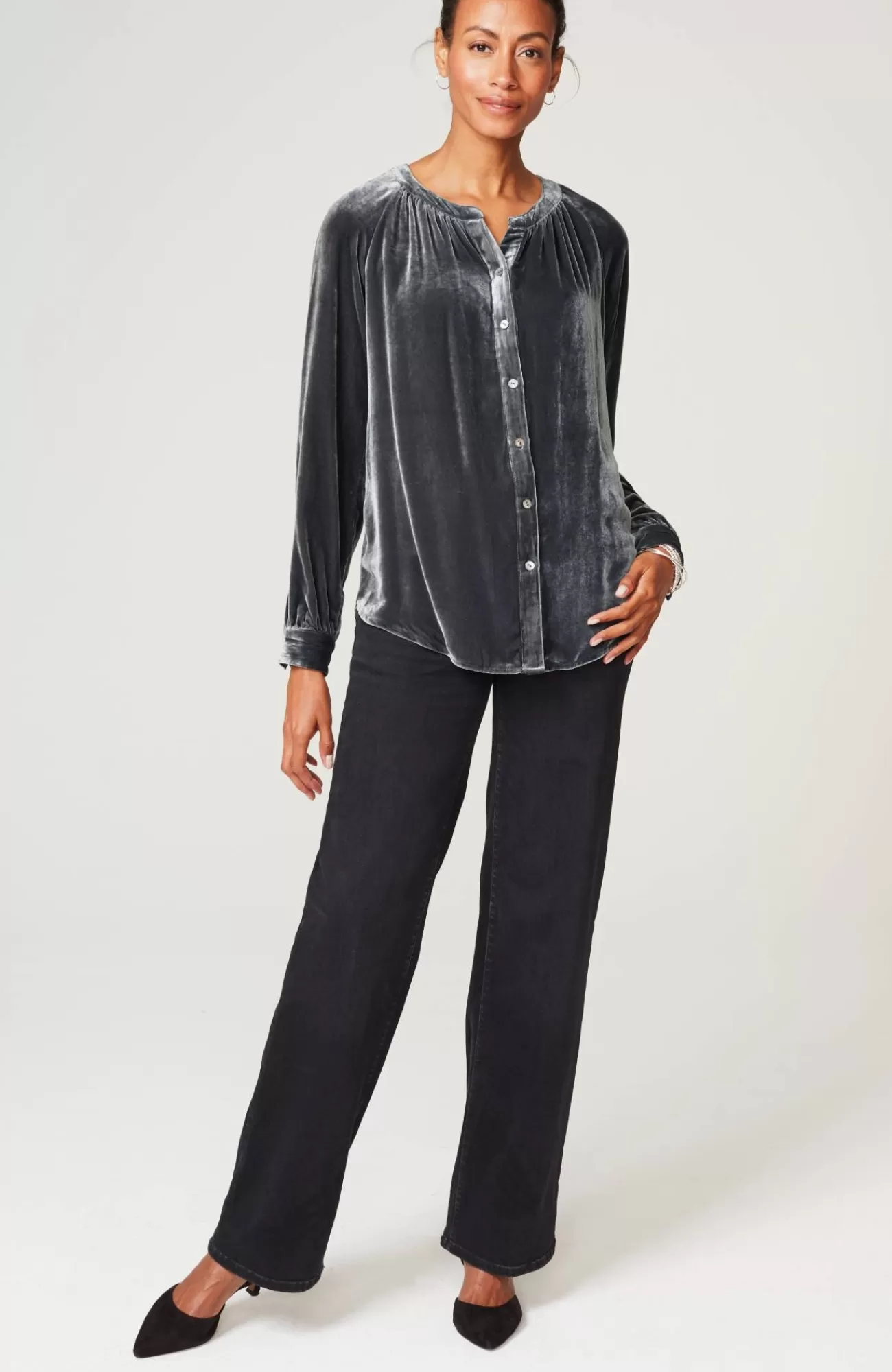 rayon__silk_velvet_blouse_11.webp J.Jill Rayon & Silk Velvet Blouse Online