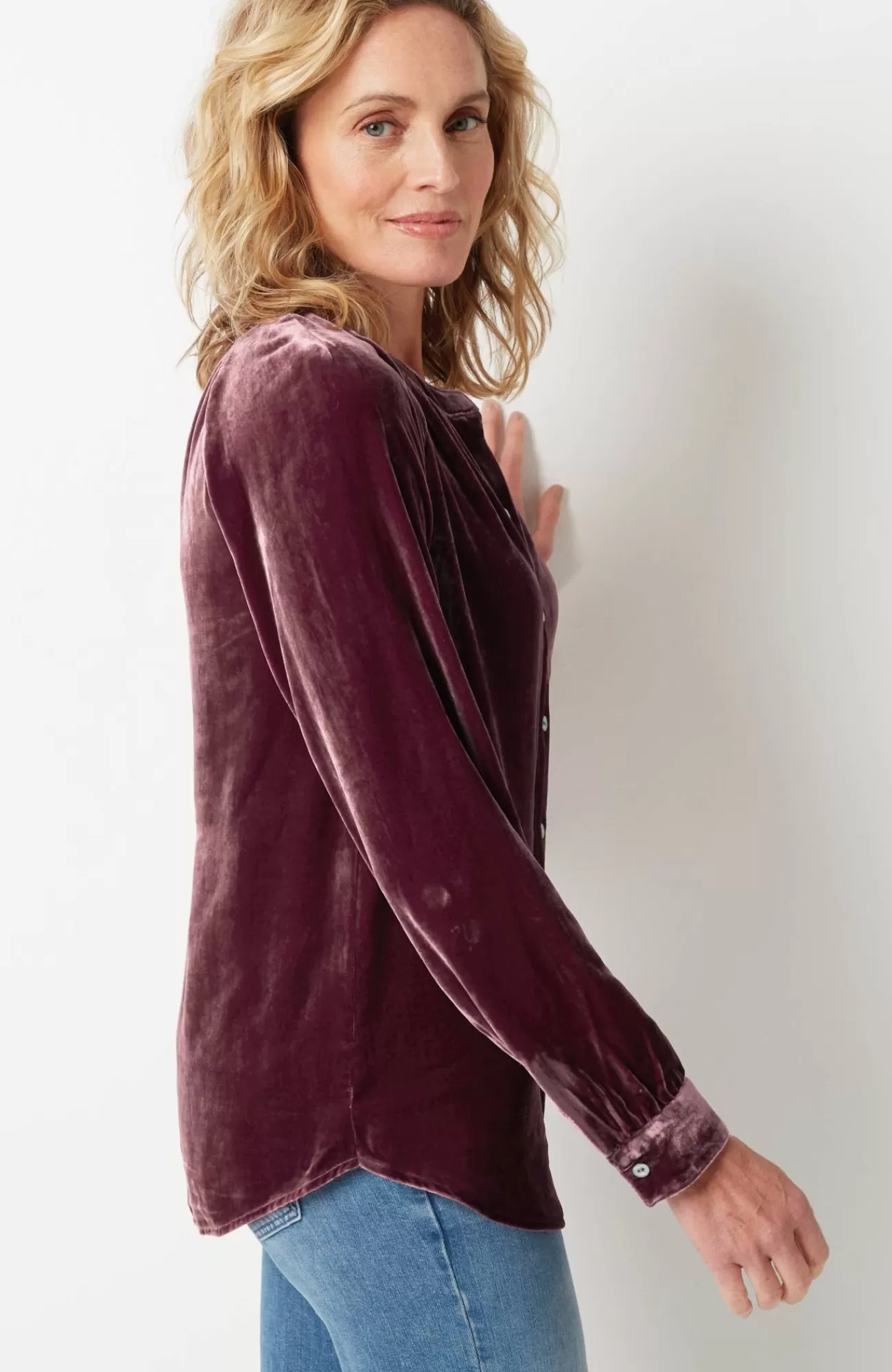 rayon__silk_velvet_blouse_4.webp J.Jill Rayon & Silk Velvet Blouse Online