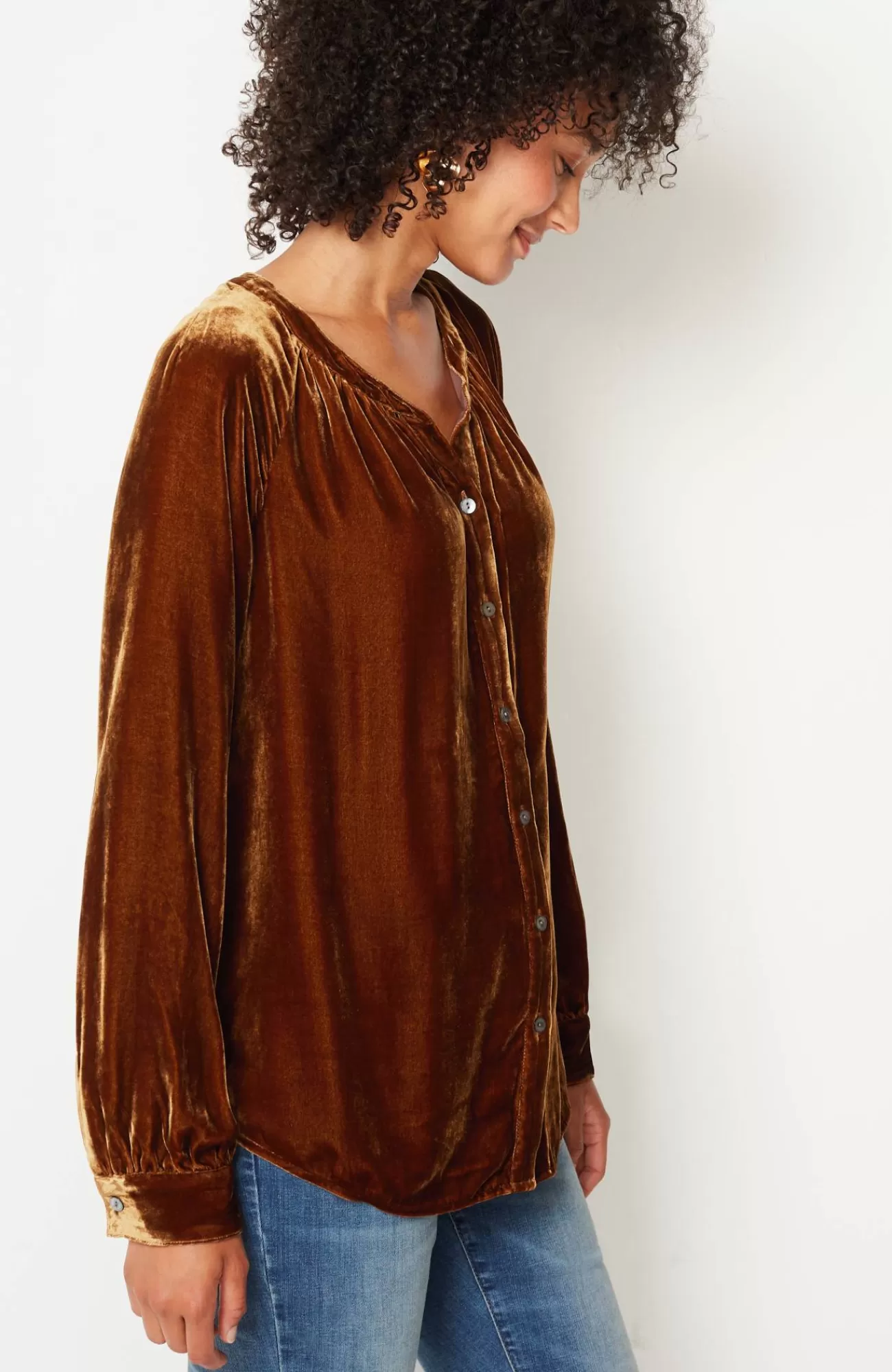 rayon__silk_velvet_blouse_9.webp J.Jill Rayon & Silk Velvet Blouse Online