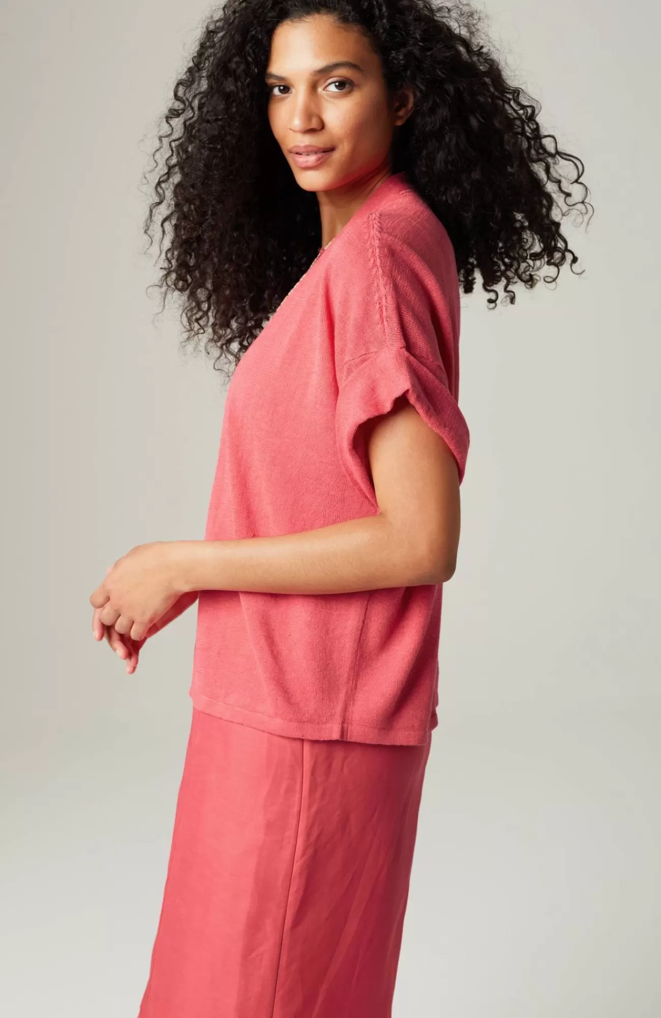 J.Jill Short Cuffed-Sleeve Open-Front Cardi Clearance