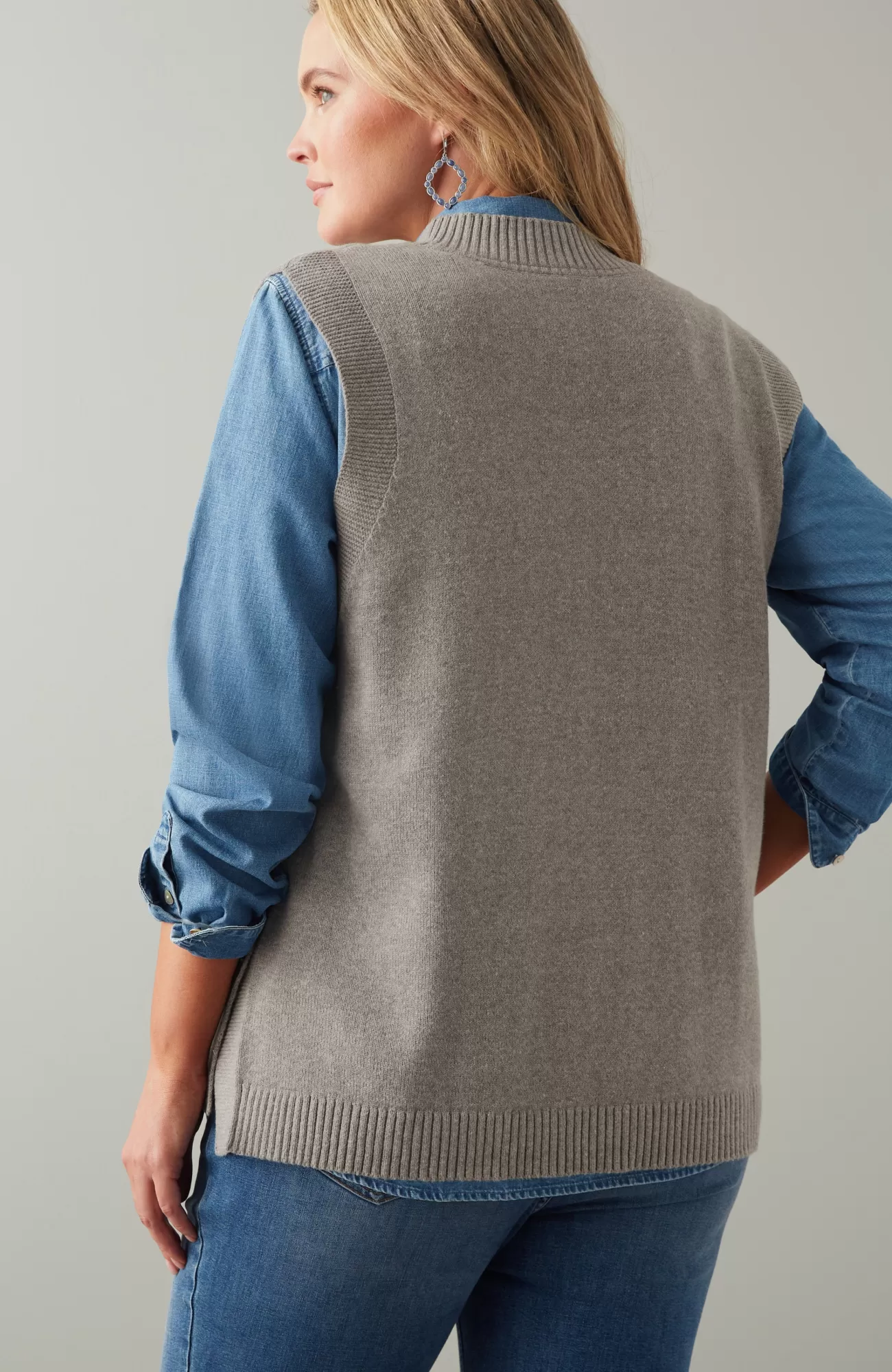 J.Jill Side-Button Vest Best