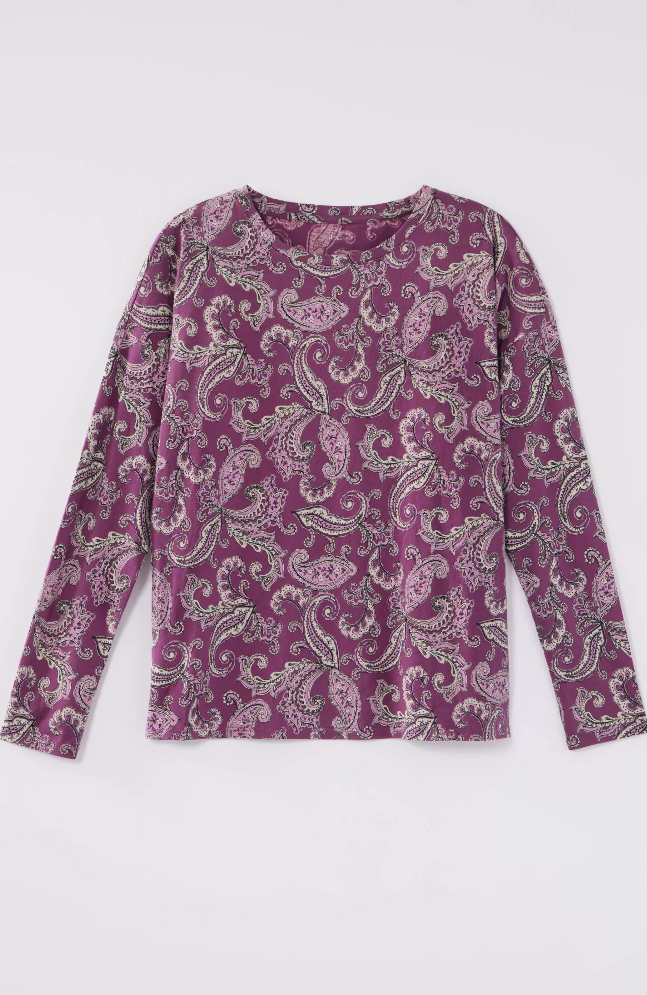 sleep_ultrasoft_dolmansleeve_tee_3.webp J.Jill Sleep Ultrasoft Dolman-Sleeve Tee Berry Blush Tonal Paisley New