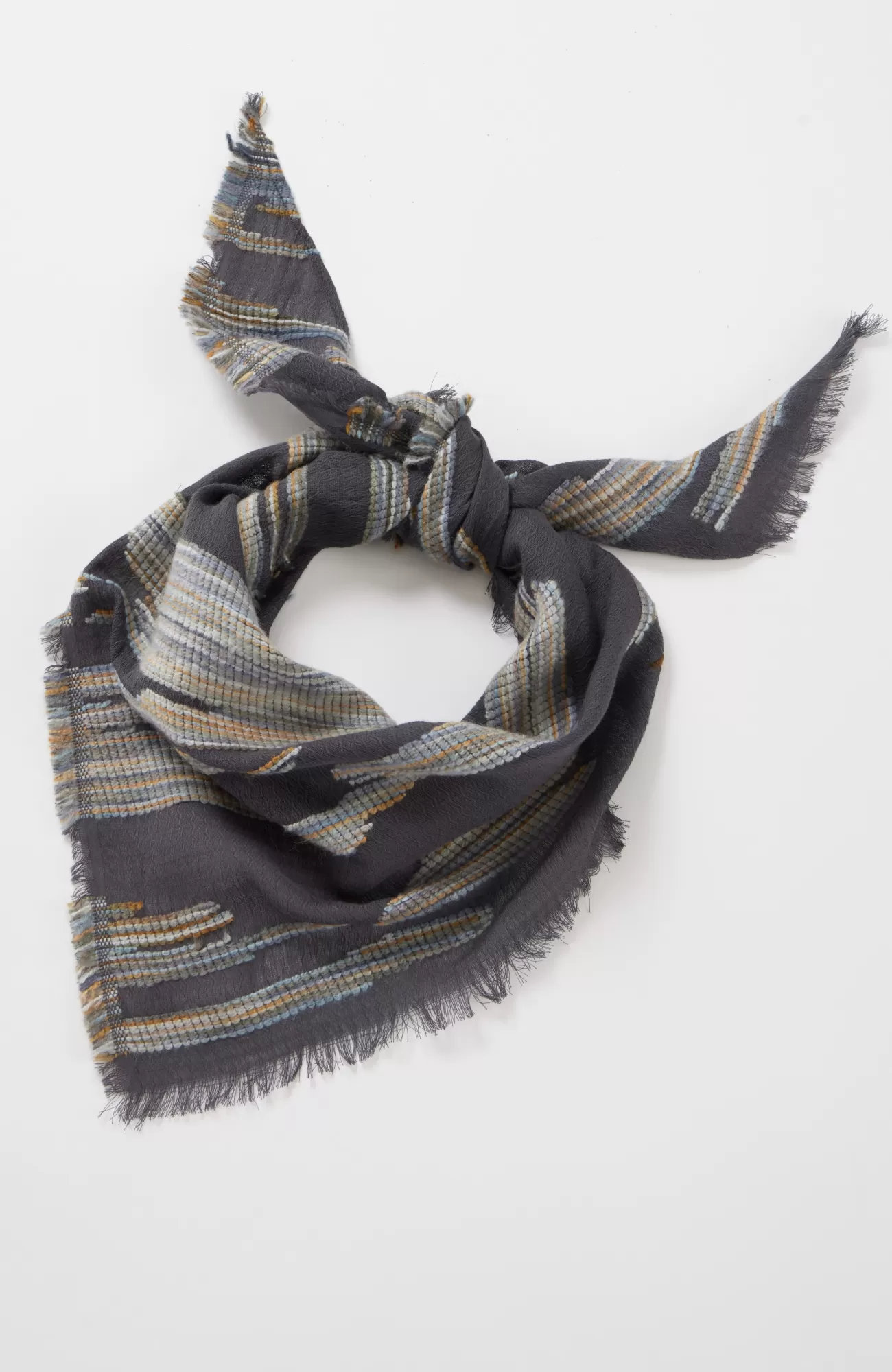 spacedyed_textured_triangle_scarf_3-1.webp J.Jill Space-Dyed Textured Triangle Scarf Grey Onyx New