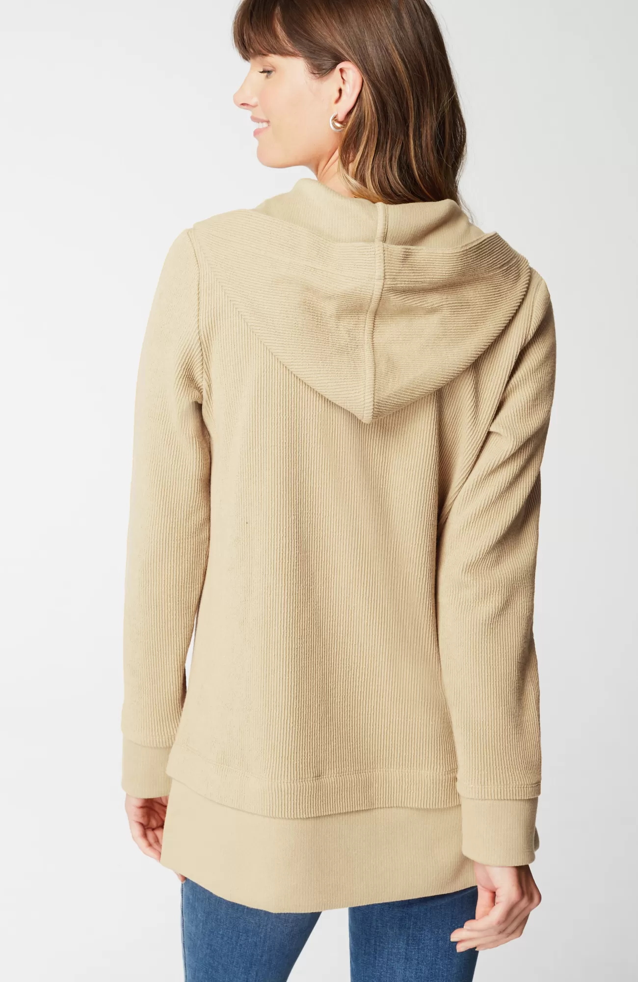 J.Jill Textured-Knit Hoodie Tunic Clearance