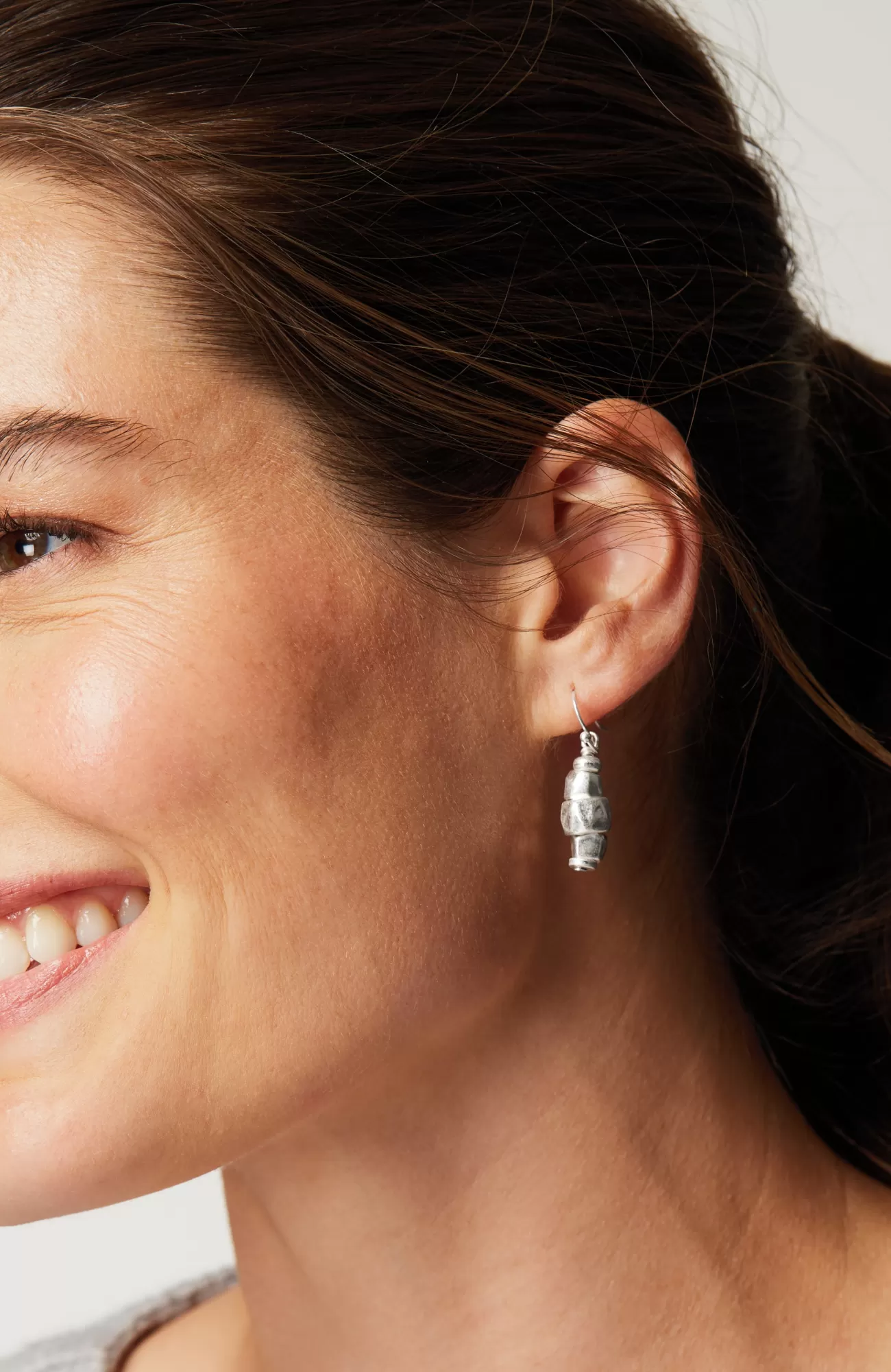 J.Jill Textured-Metal Earring Set Silvertone Fashion