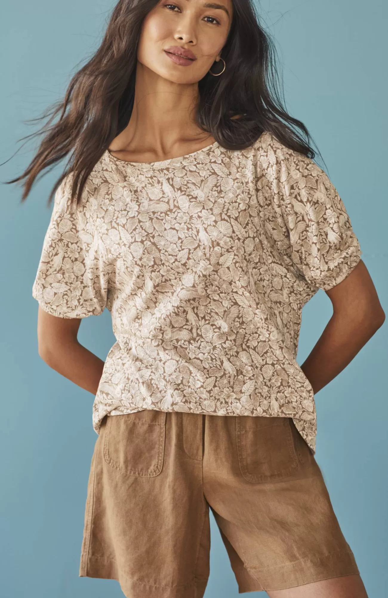 J.Jill Tropical Birds Top Branch Tropical Birds Cheap