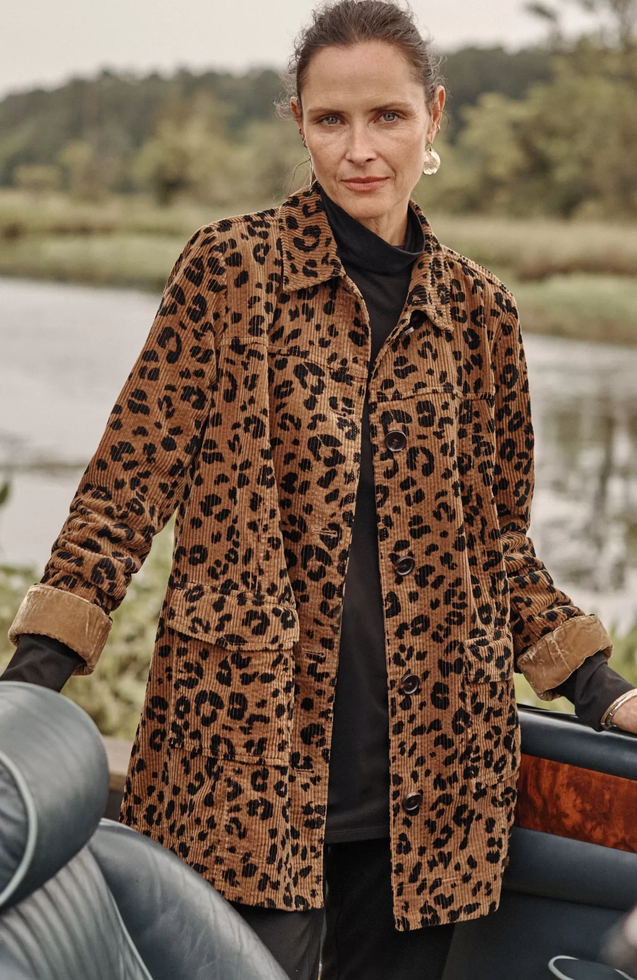 J.Jill Tumbled-Cord Coat Flash Sale