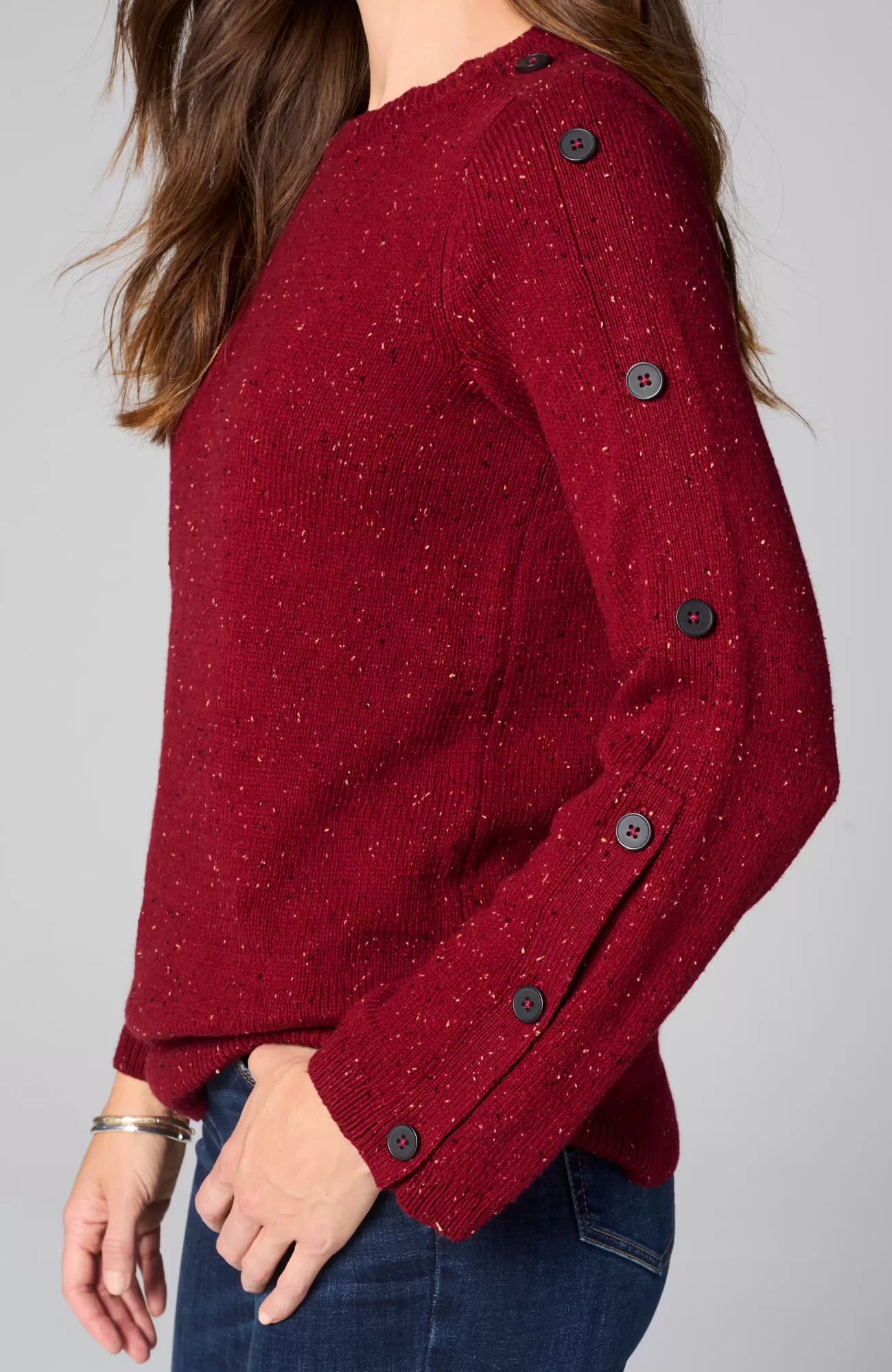 tweed_buttonedsleeve_sweater_13-1.webp J.Jill Tweed Buttoned-Sleeve Sweater Fashion