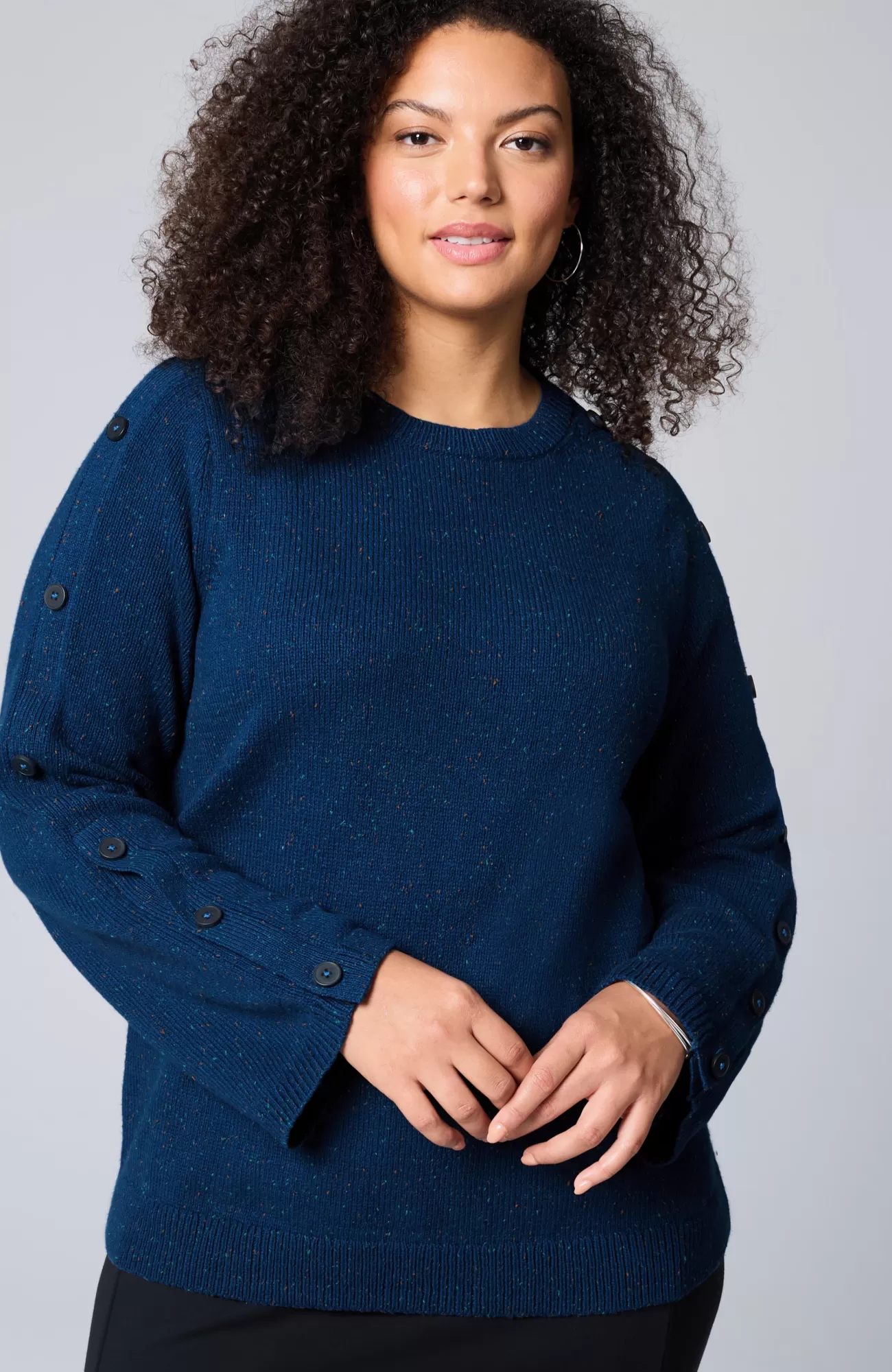 tweed_buttonedsleeve_sweater_5-1.webp J.Jill Tweed Buttoned-Sleeve Sweater Fashion