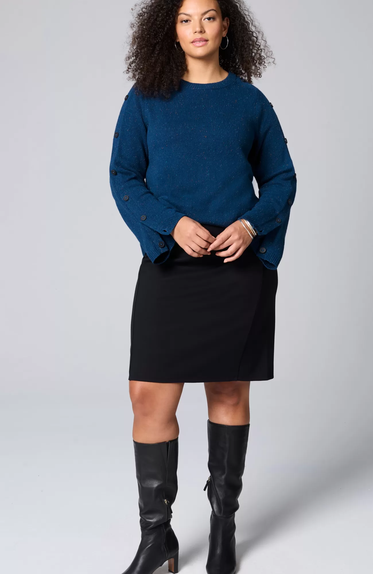 tweed_buttonedsleeve_sweater_6-1.webp J.Jill Tweed Buttoned-Sleeve Sweater Fashion