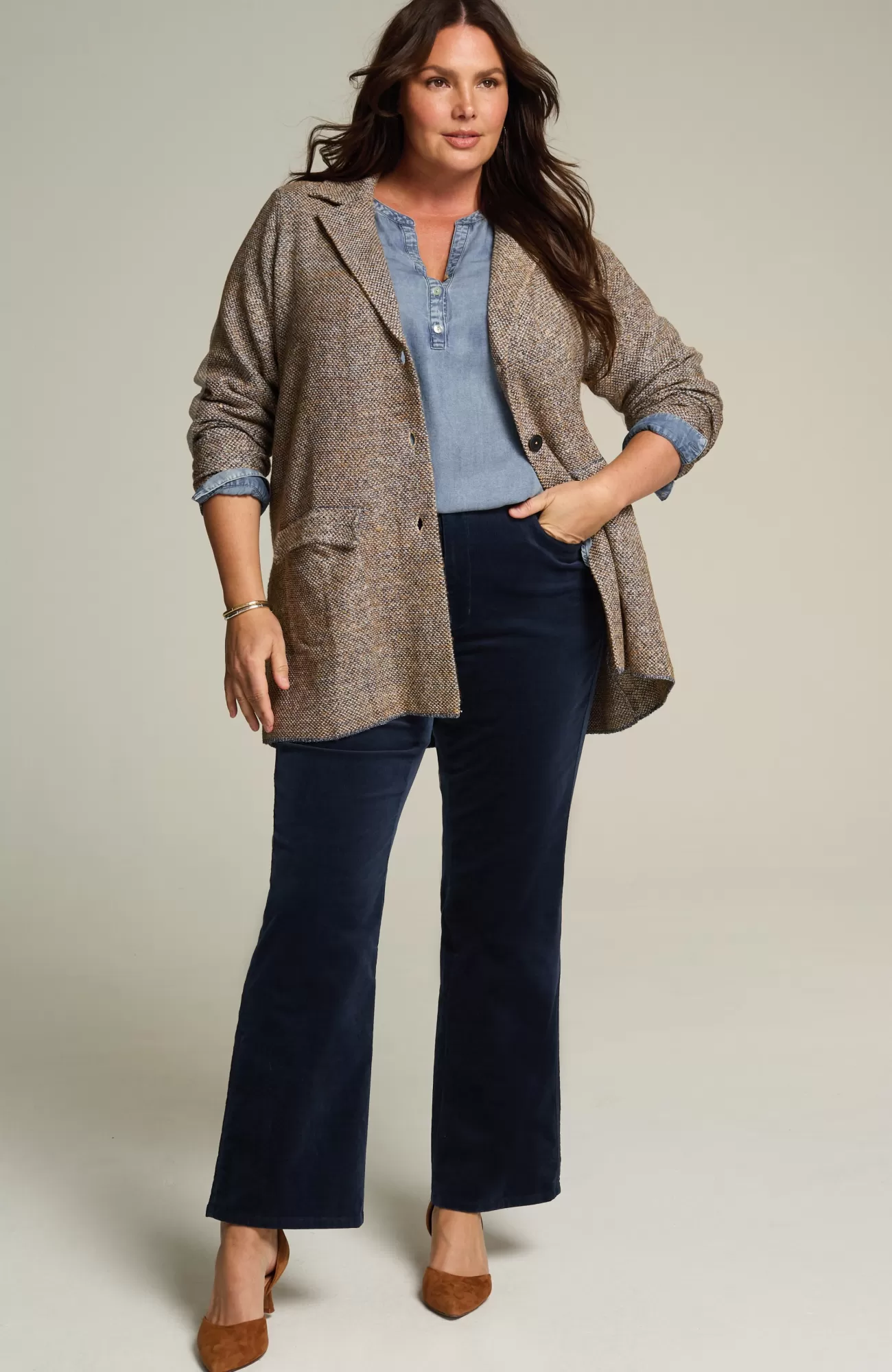 tweedtextured_sweaterjacket_2-1.webp J.Jill Tweed-Textured Sweater-Jacket Maple Sugar Multi Online