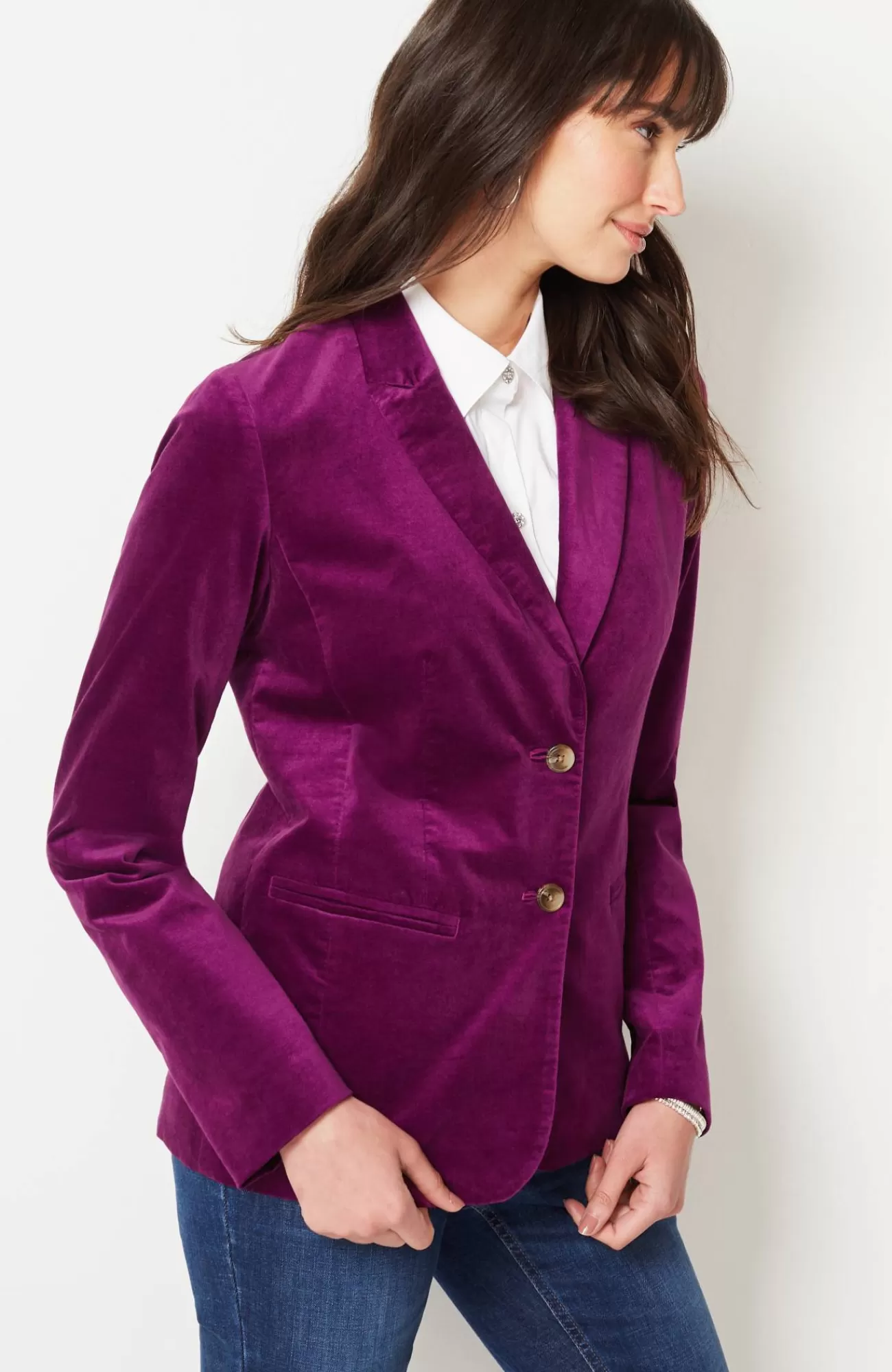 velveteen_stretch_curvedhem_blazer_6-1.webp J.Jill Velveteen Stretch Curved-Hem Blazer Sugar Beet New