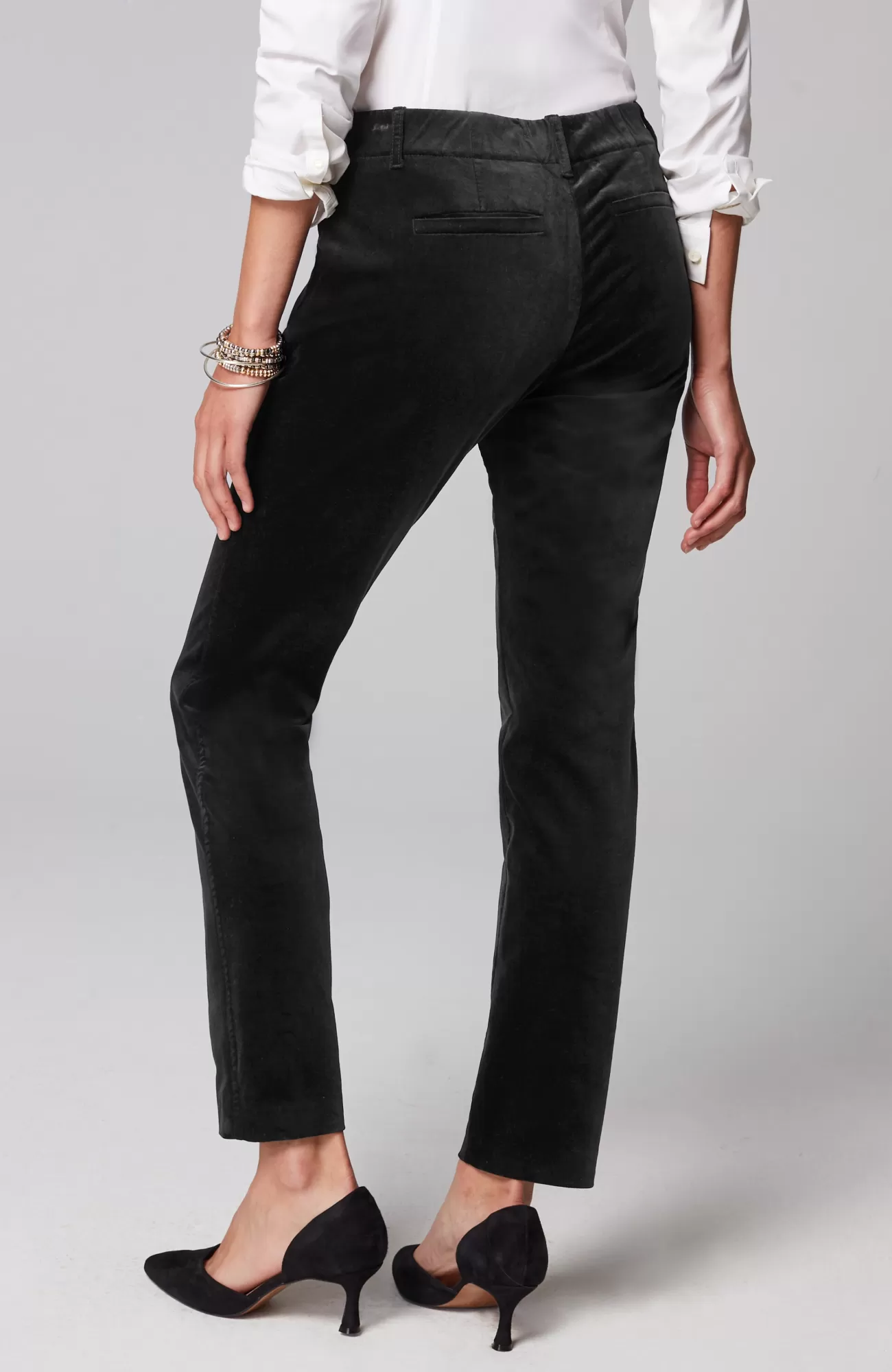 J.Jill Velveteen-Stretch Slim-Leg Pants Best