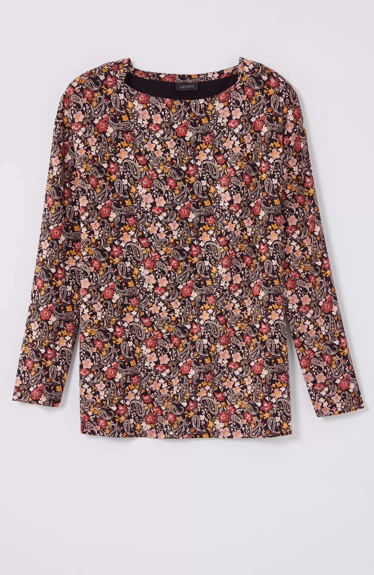 wearever_boatneck_top_3-1.webp J.Jill Wearever Boat-Neck Top Black Paisley Garden Best Sale